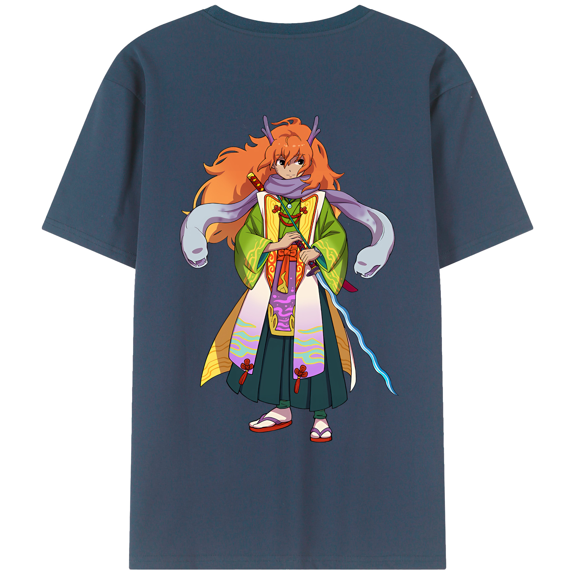 （画像用） 妖怪ウォッチ Yo-kai Watch 綿100％ メンズ半袖Tシャツ（バックプリント） 通気性