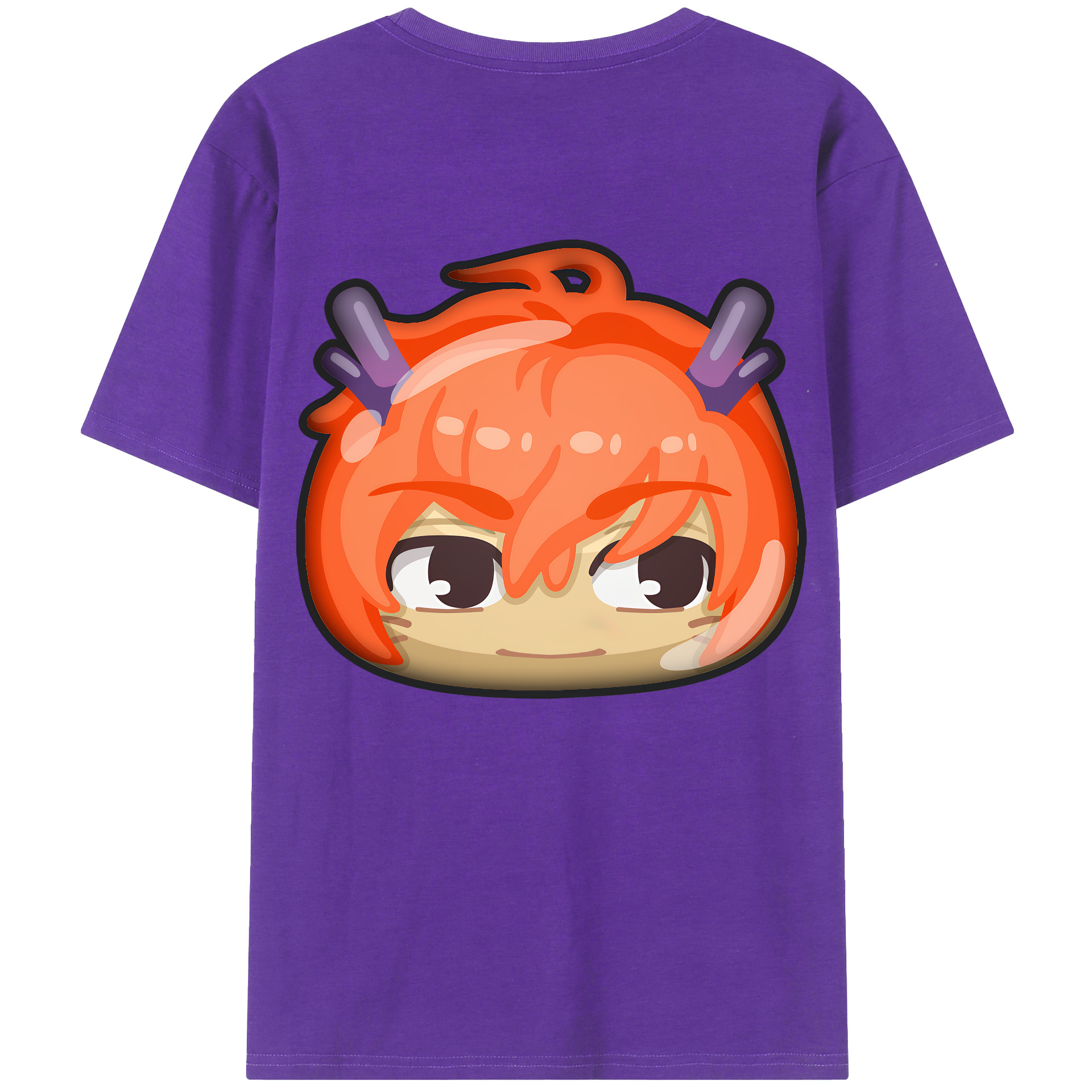 （画像用） 妖怪ウォッチ Yo-kai Watch 綿100％ メンズ半袖Tシャツ（バックプリント） 通気性