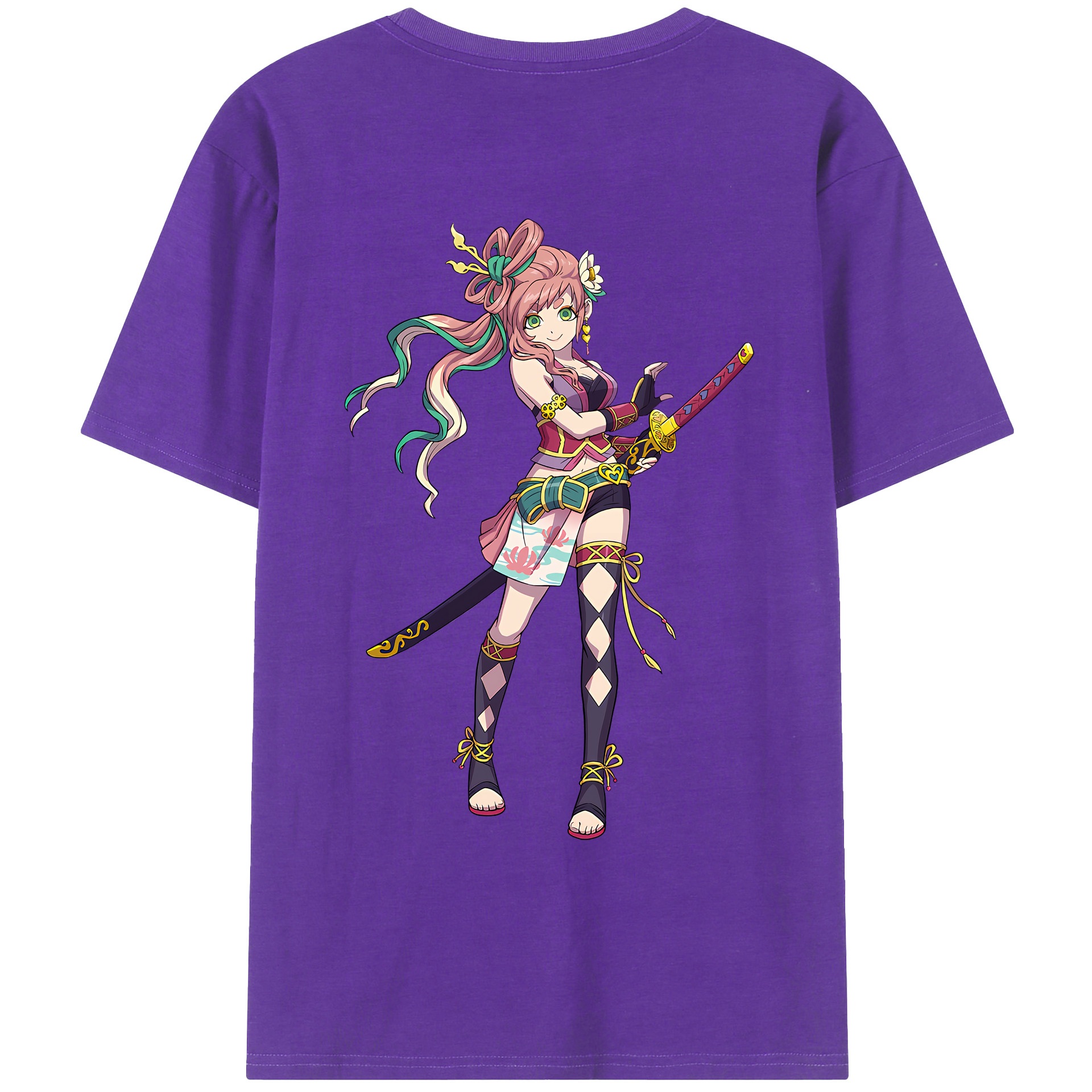 （画像用） 妖怪ウォッチ Yo-kai Watch 綿100％ メンズ半袖Tシャツ（バックプリント） 通気性