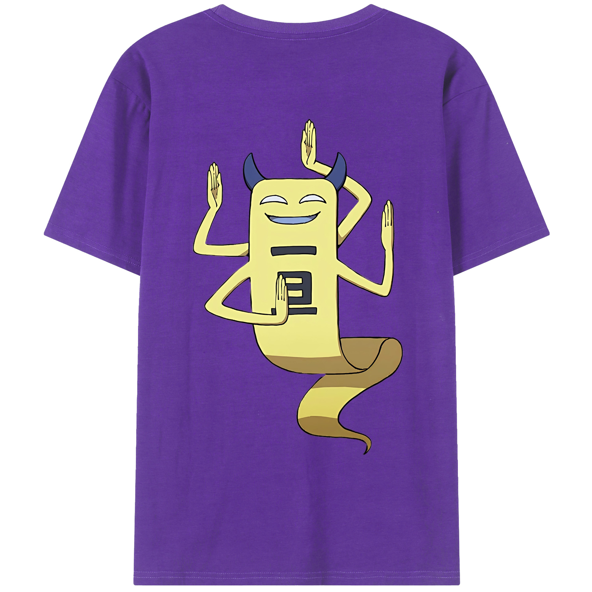（画像用） 妖怪ウォッチ Yo-kai Watch 綿100％ メンズ半袖Tシャツ（バックプリント） 通気性