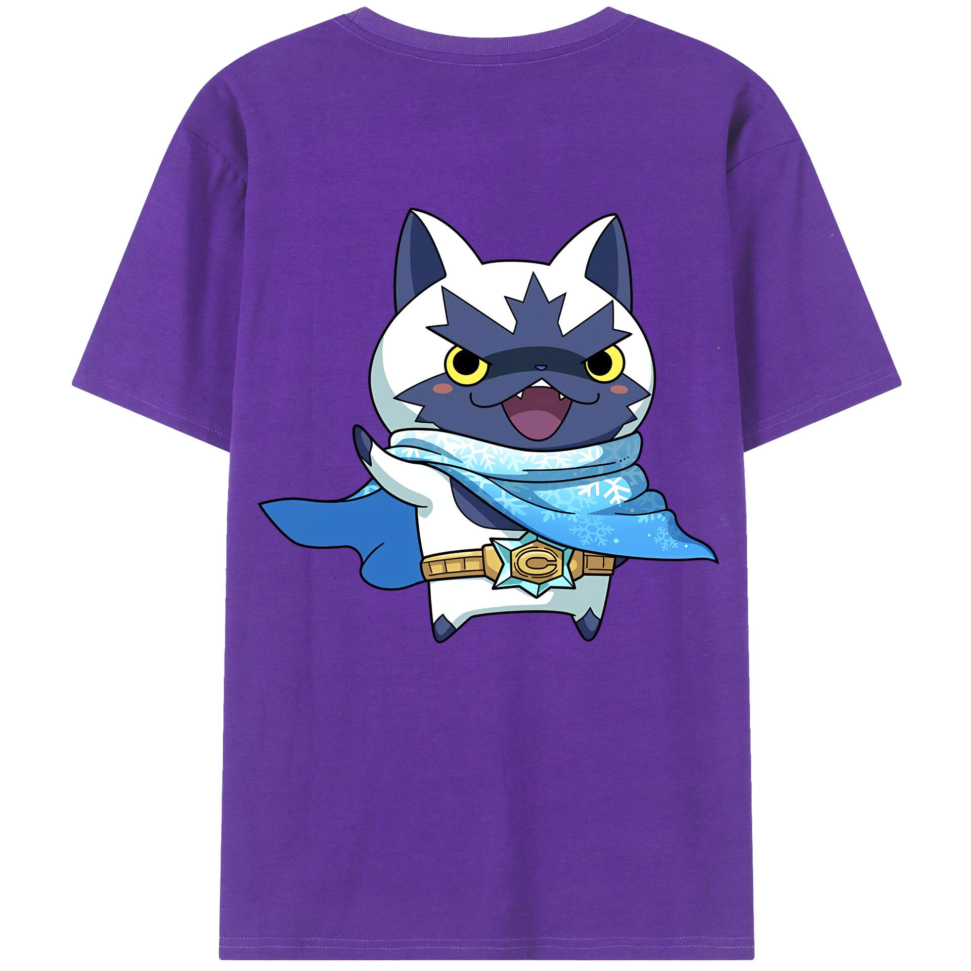 （画像用） 妖怪ウォッチ Yo-kai Watch 綿100％ メンズ半袖Tシャツ（バックプリント） 通気性