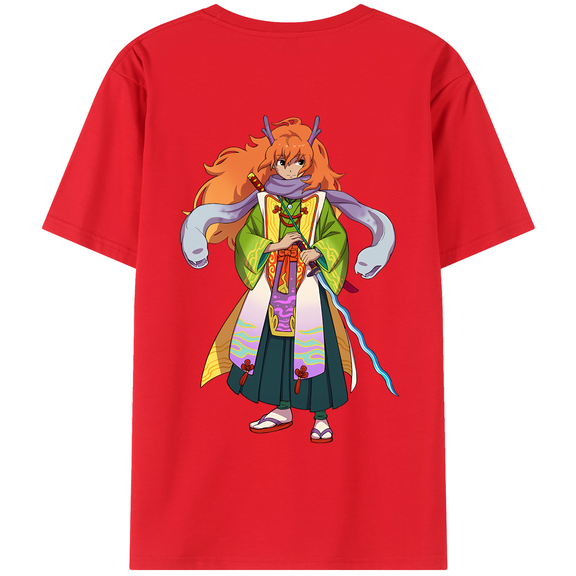 （画像用） 妖怪ウォッチ Yo-kai Watch 綿100％ メンズ半袖Tシャツ（バックプリント） 通気性