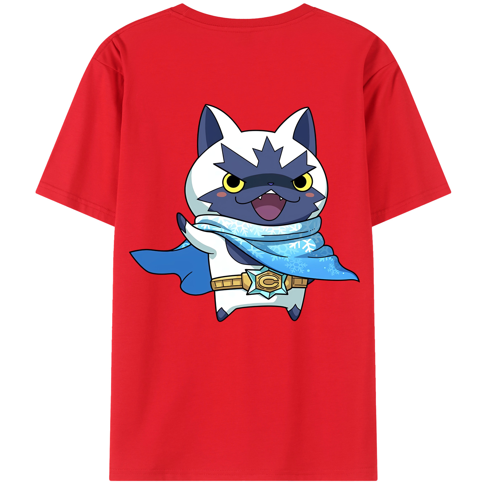 （画像用） 妖怪ウォッチ Yo-kai Watch 綿100％ メンズ半袖Tシャツ（バックプリント） 通気性