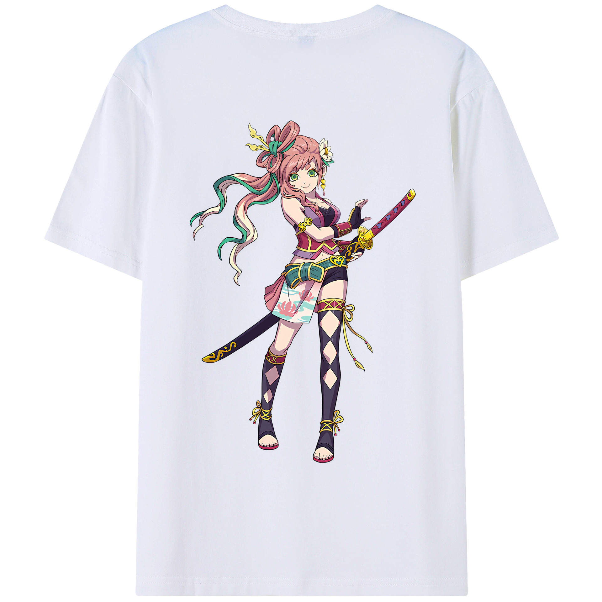 （画像用） 妖怪ウォッチ Yo-kai Watch 綿100％ メンズ半袖Tシャツ（バックプリント） 通気性
