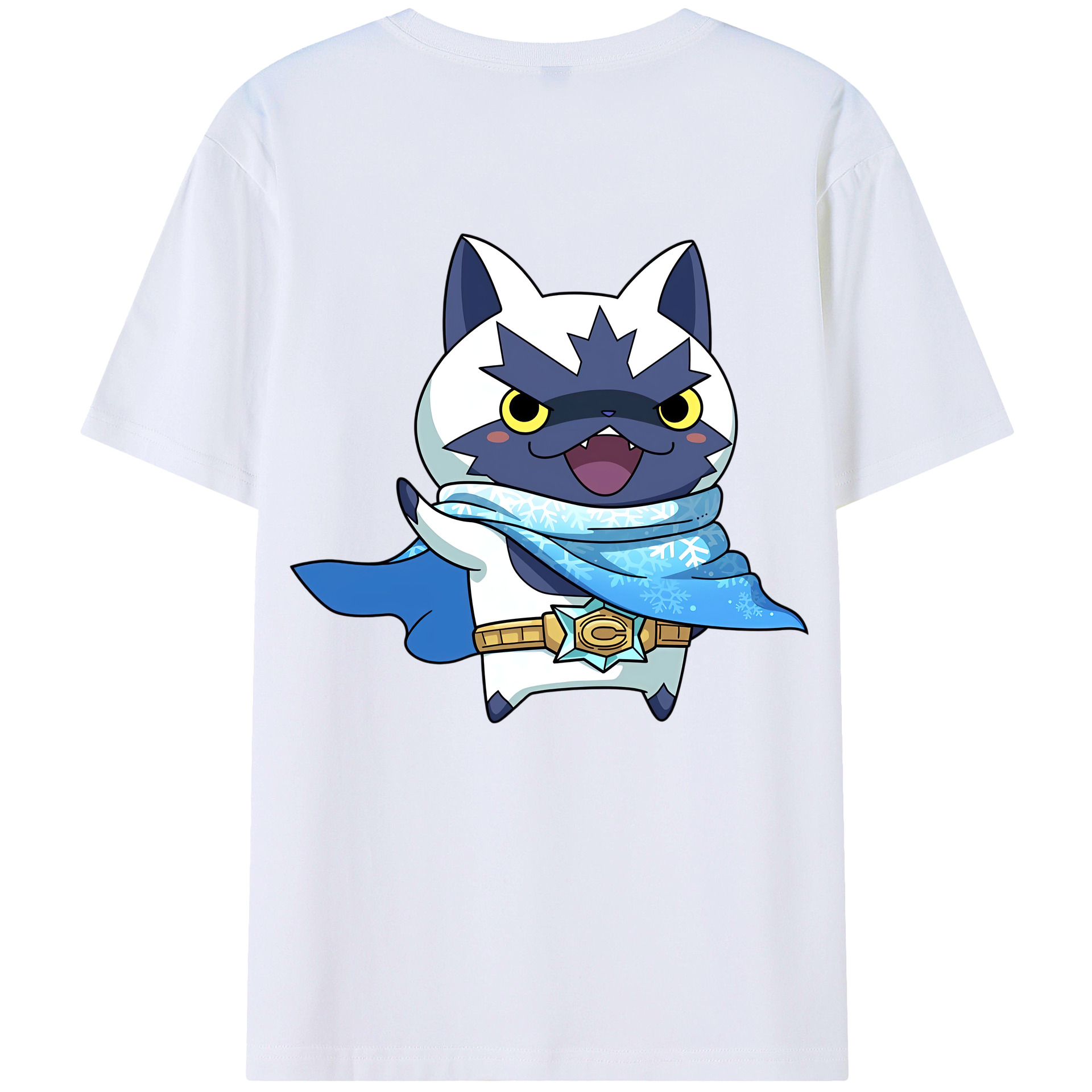 （画像用） 妖怪ウォッチ Yo-kai Watch 綿100％ メンズ半袖Tシャツ（バックプリント） 通気性