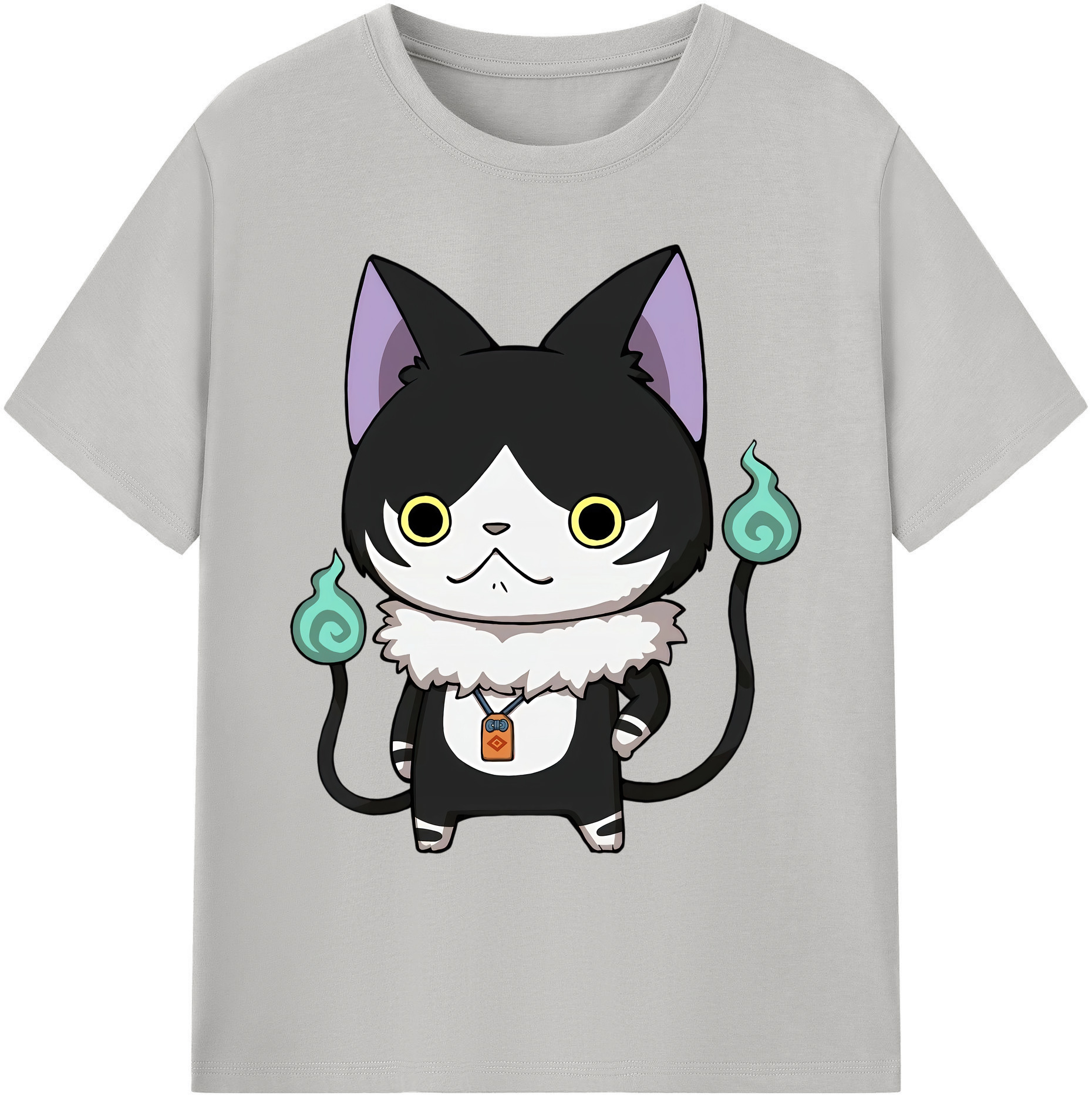 （画像用） 妖怪ウォッチ Yo-kai Watch 綿100％ メンズ半袖Tシャツ｜肌触りやわらか＆通気性