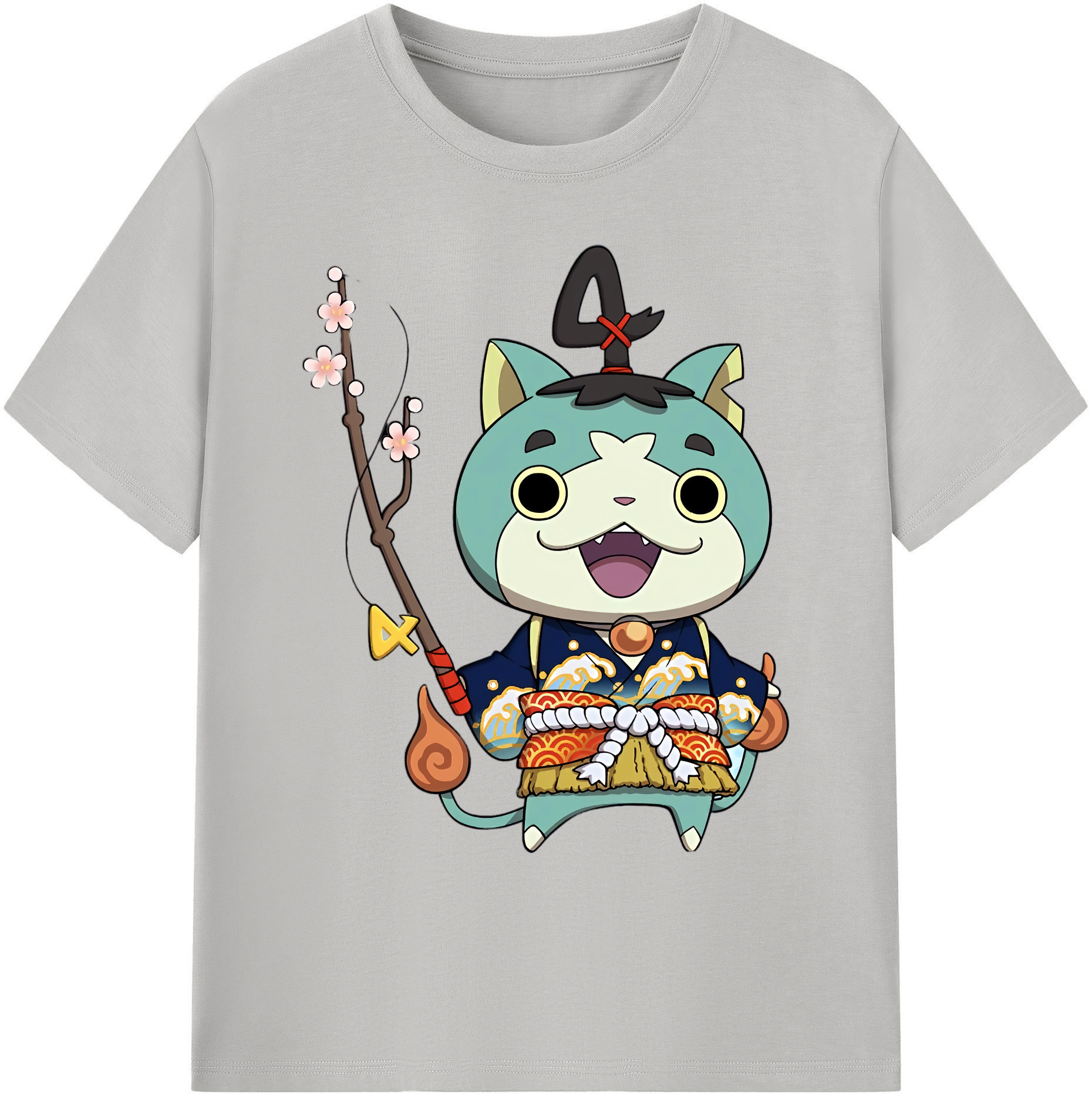（画像用） 妖怪ウォッチ Yo-kai Watch 綿100％ メンズ半袖Tシャツ｜肌触りやわらか＆通気性