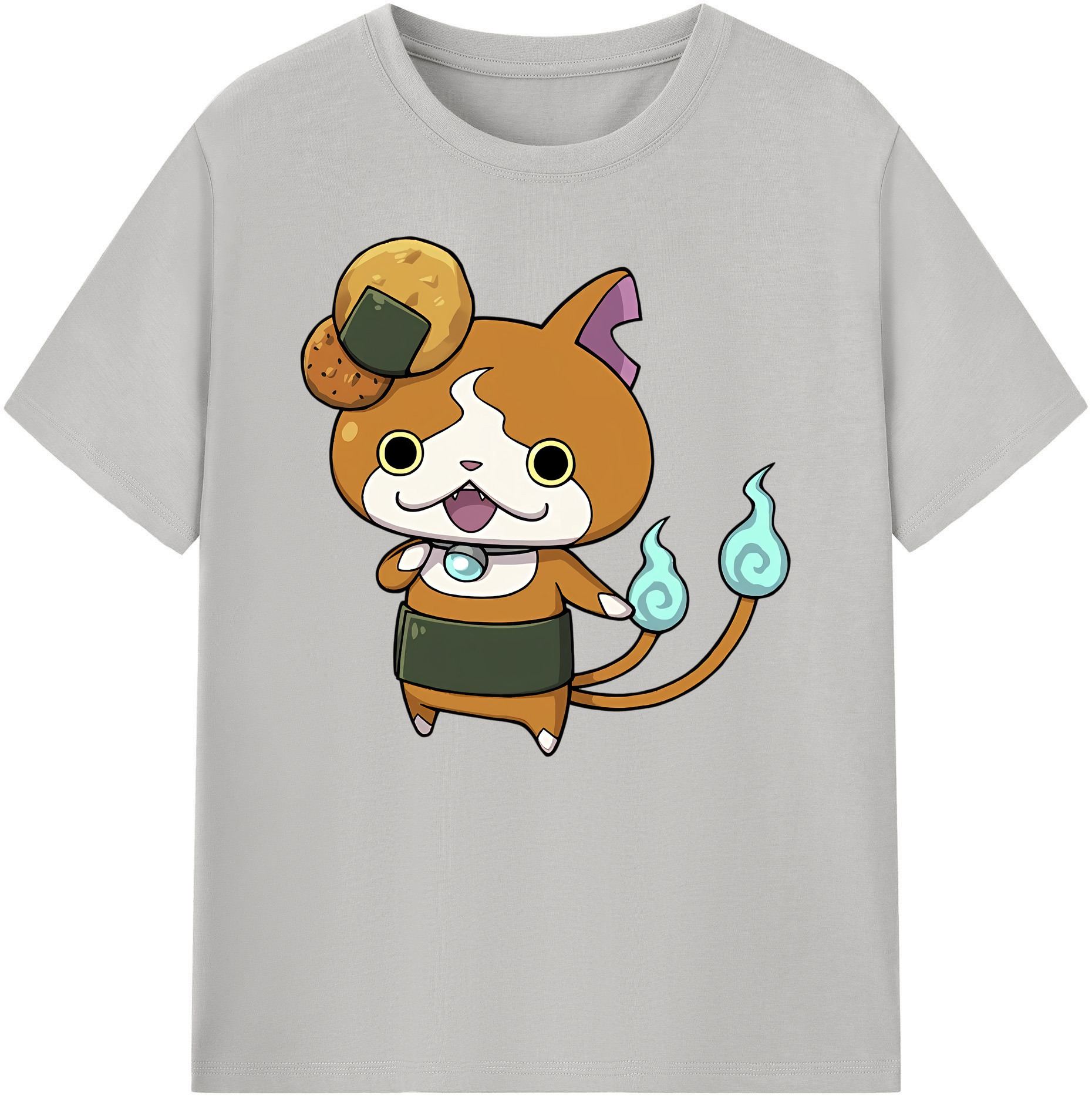 （画像用） 妖怪ウォッチ Yo-kai Watch 綿100％ メンズ半袖Tシャツ｜肌触りやわらか＆通気性