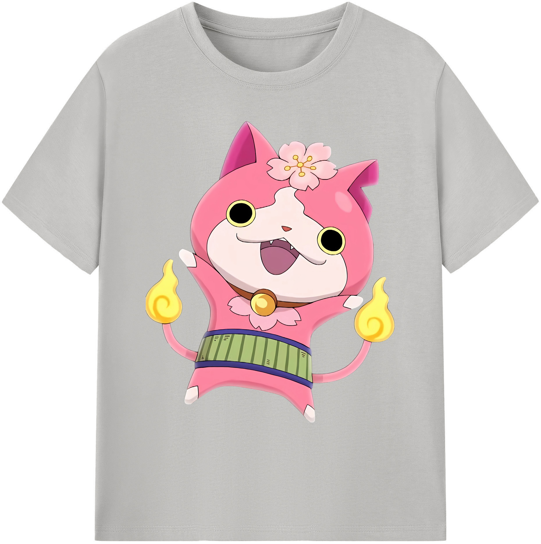 （画像用） 妖怪ウォッチ Yo-kai Watch 綿100％ メンズ半袖Tシャツ｜肌触りやわらか＆通気性