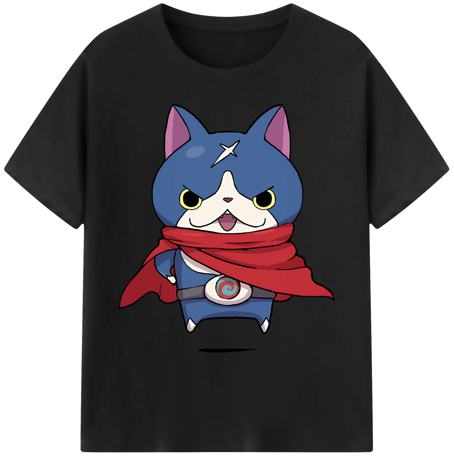 （画像用） 妖怪ウォッチ Yo-kai Watch 綿100％ メンズ半袖Tシャツ｜肌触りやわらか＆通気性