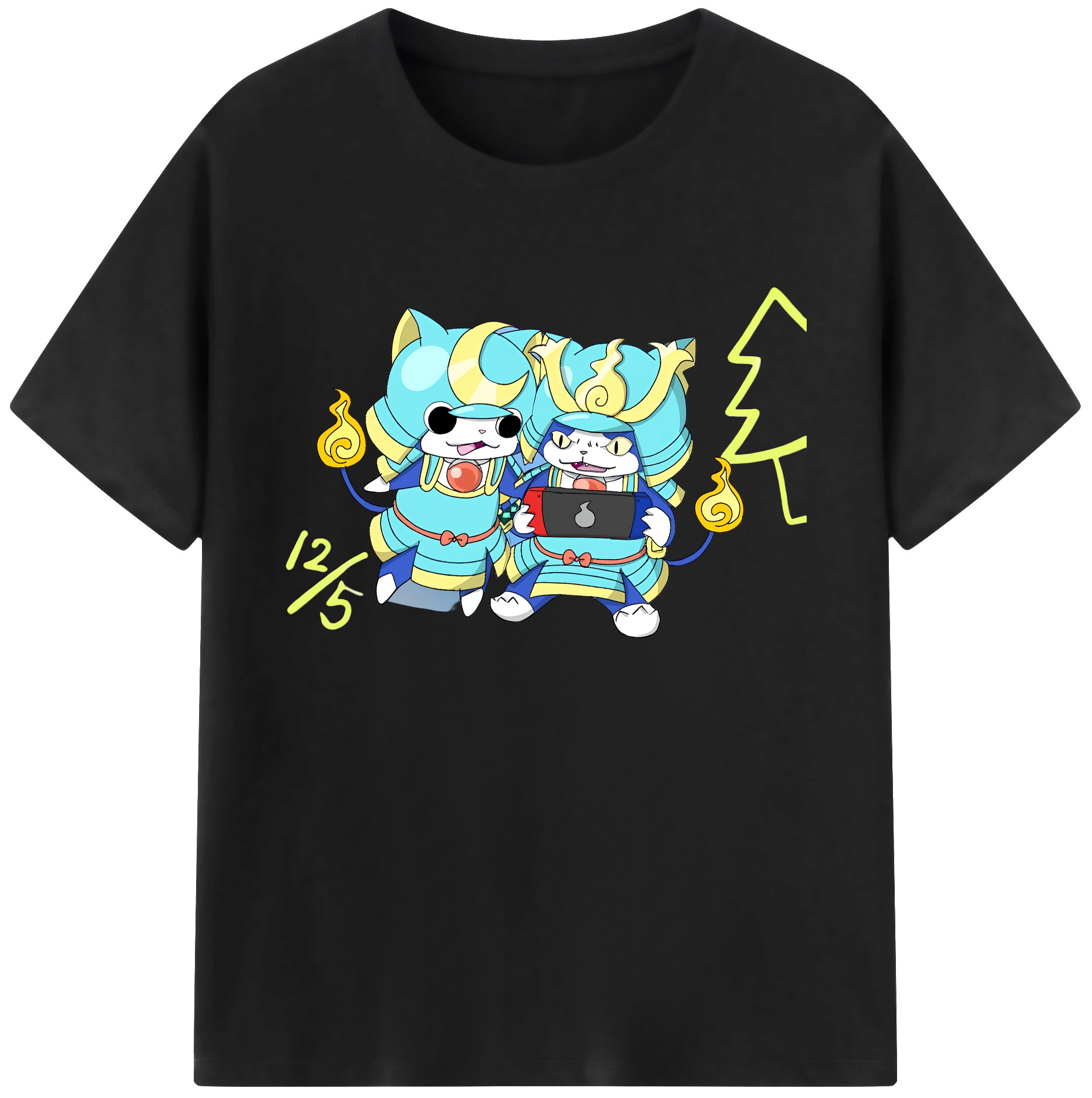（画像用） 妖怪ウォッチ Yo-kai Watch 綿100％ メンズ半袖Tシャツ｜肌触りやわらか＆通気性