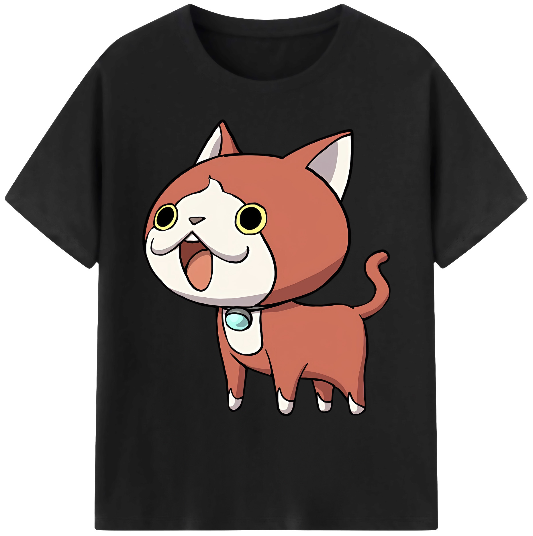 （画像用） 妖怪ウォッチ Yo-kai Watch 綿100％ メンズ半袖Tシャツ｜肌触りやわらか＆通気性