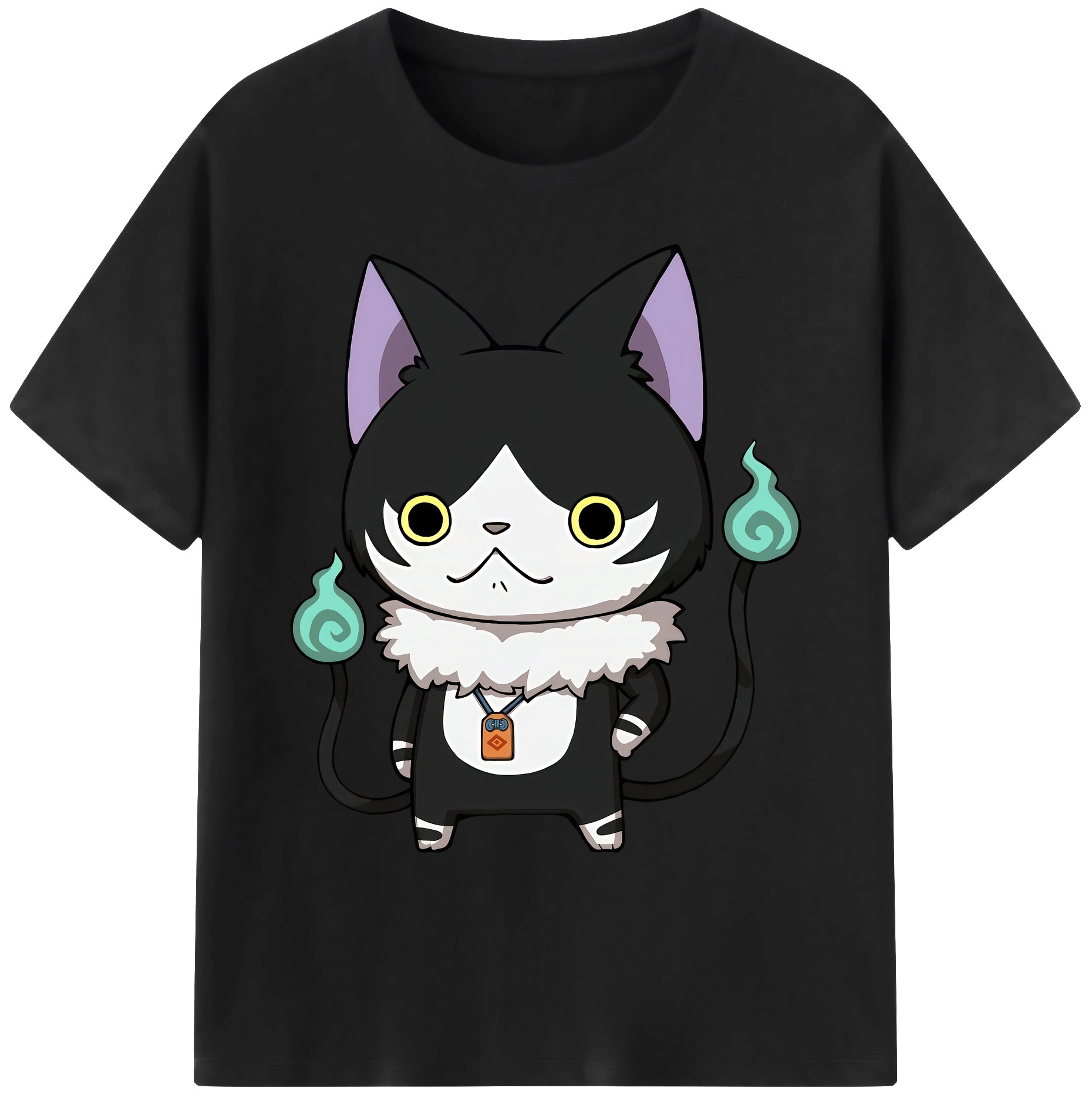 （画像用） 妖怪ウォッチ Yo-kai Watch 綿100％ メンズ半袖Tシャツ｜肌触りやわらか＆通気性