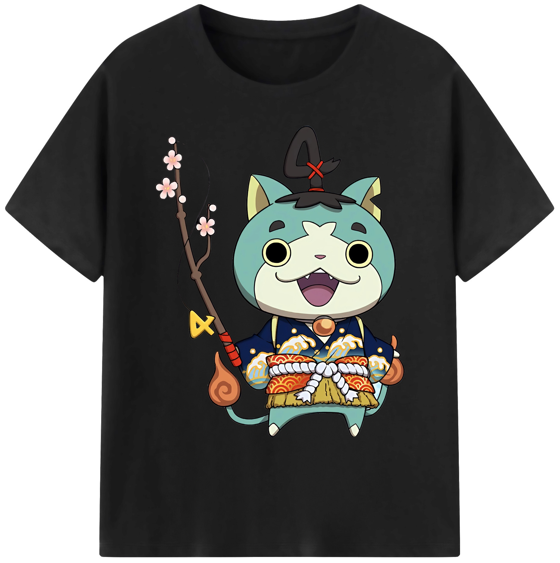 （画像用） 妖怪ウォッチ Yo-kai Watch 綿100％ メンズ半袖Tシャツ｜肌触りやわらか＆通気性