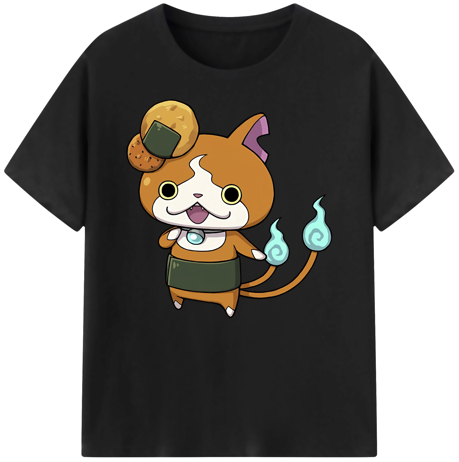 （画像用） 妖怪ウォッチ Yo-kai Watch 綿100％ メンズ半袖Tシャツ｜肌触りやわらか＆通気性