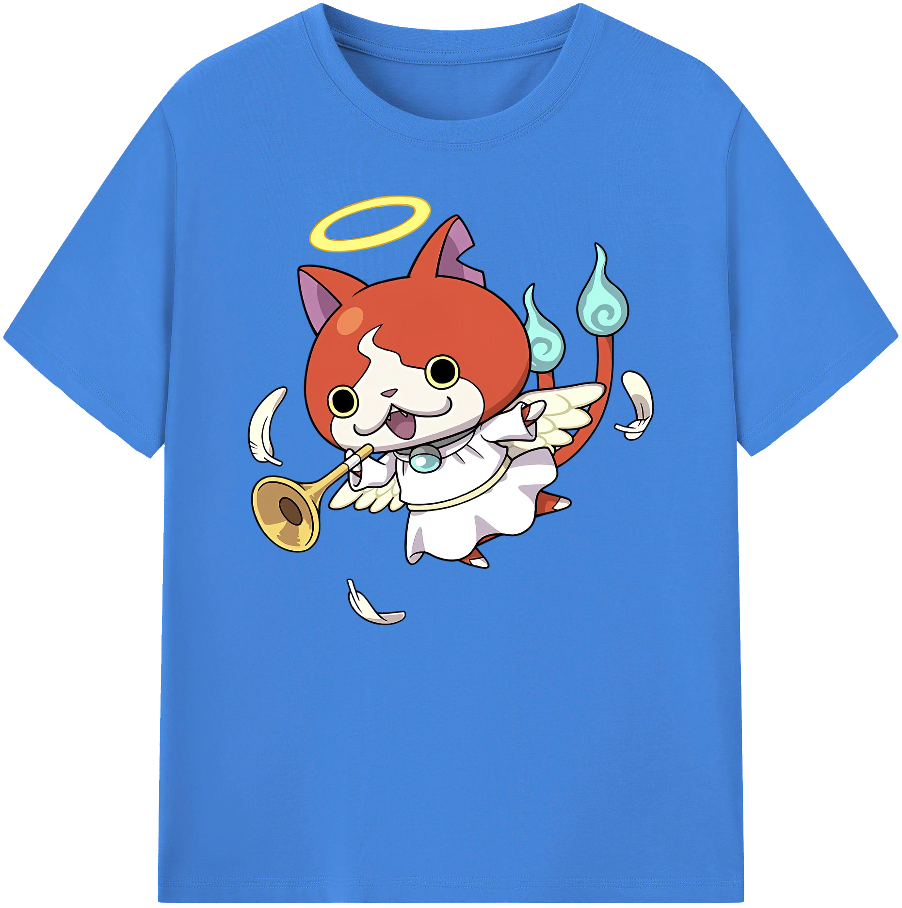 （画像用） 妖怪ウォッチ Yo-kai Watch 綿100％ メンズ半袖Tシャツ｜肌触りやわらか＆通気性