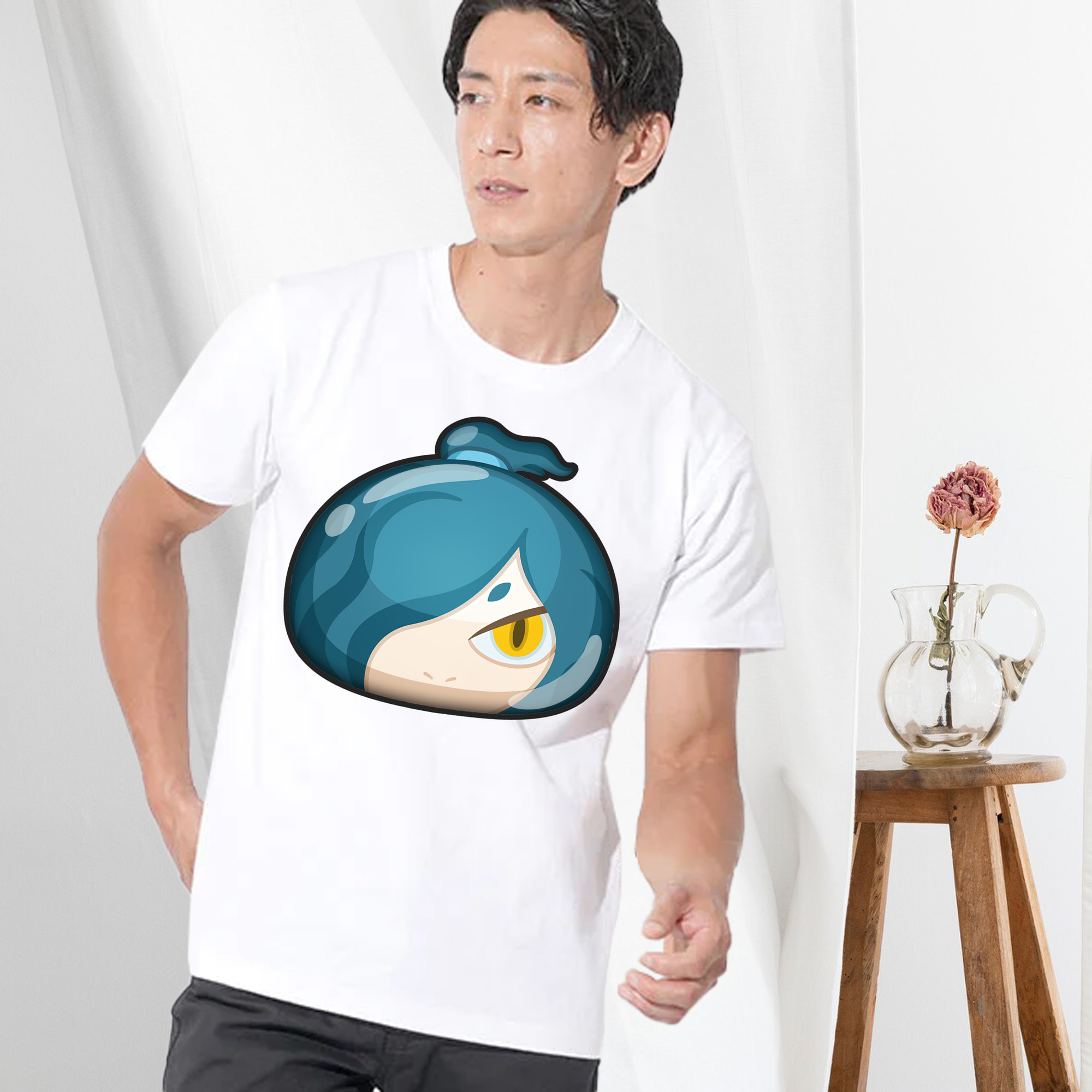 妖怪ウォッチ Yo-kai Watch 綿100％ メンズ半袖Tシャツ｜肌触りやわらか＆通気性