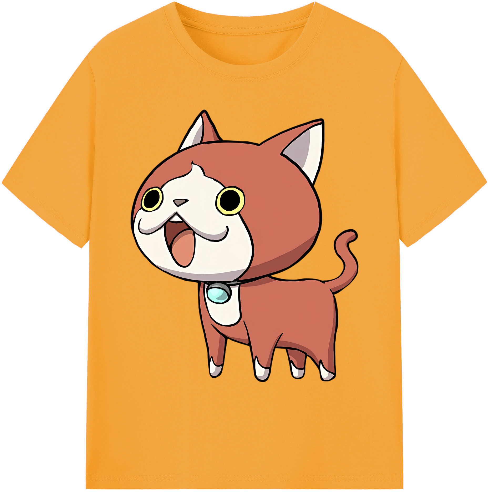 （画像用） 妖怪ウォッチ Yo-kai Watch 綿100％ メンズ半袖Tシャツ｜肌触りやわらか＆通気性