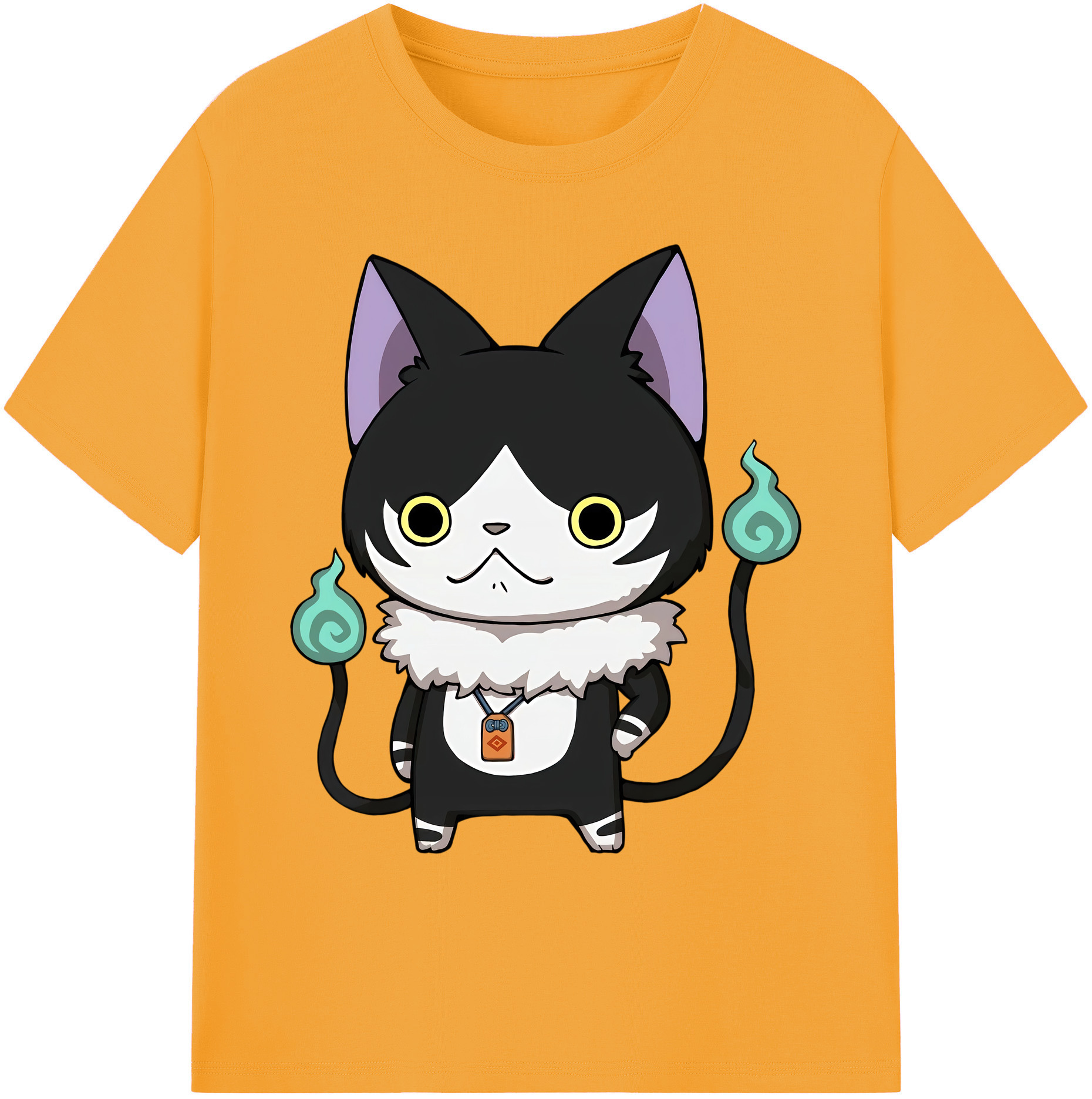 （画像用） 妖怪ウォッチ Yo-kai Watch 綿100％ メンズ半袖Tシャツ｜肌触りやわらか＆通気性