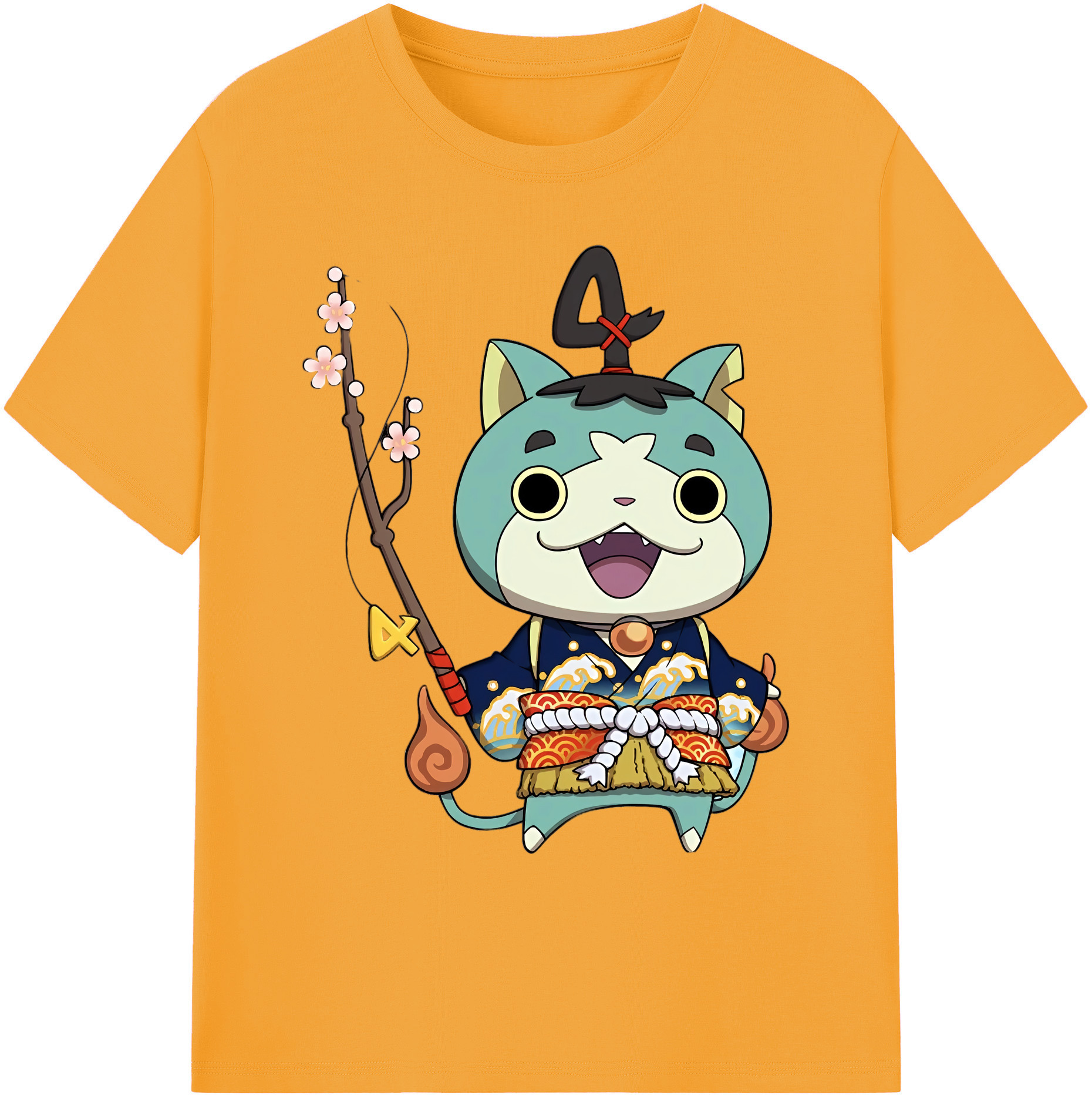 （画像用） 妖怪ウォッチ Yo-kai Watch 綿100％ メンズ半袖Tシャツ｜肌触りやわらか＆通気性