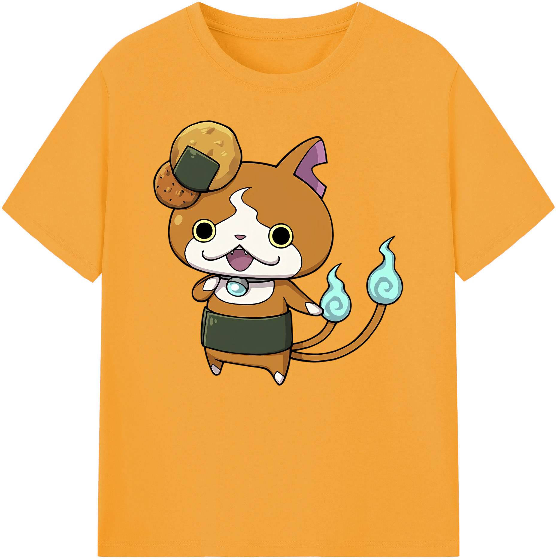 （画像用） 妖怪ウォッチ Yo-kai Watch 綿100％ メンズ半袖Tシャツ｜肌触りやわらか＆通気性