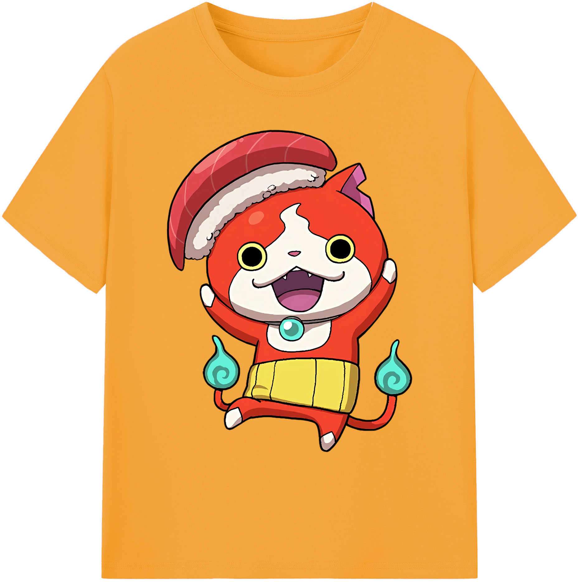 （画像用） 妖怪ウォッチ Yo-kai Watch 綿100％ メンズ半袖Tシャツ｜肌触りやわらか＆通気性