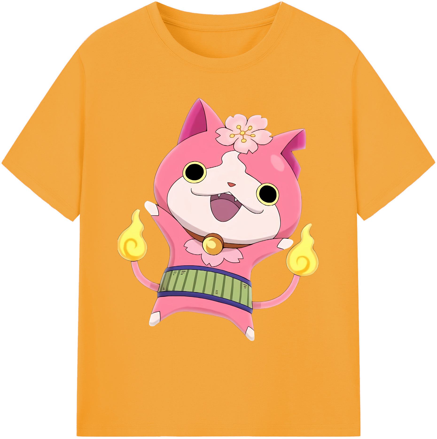 （画像用） 妖怪ウォッチ Yo-kai Watch 綿100％ メンズ半袖Tシャツ｜肌触りやわらか＆通気性
