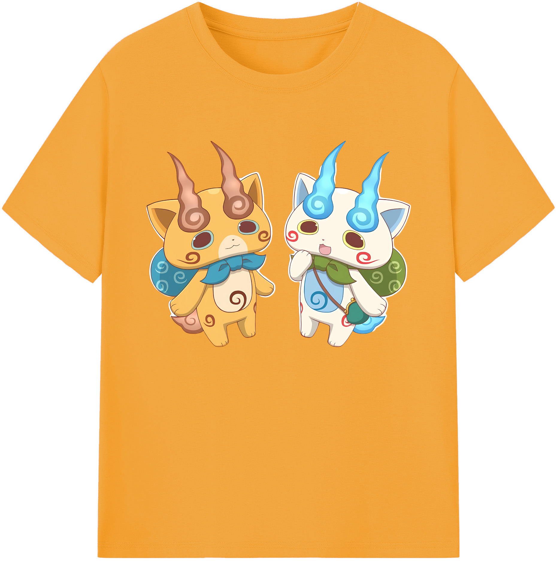 （画像用） 妖怪ウォッチ Yo-kai Watch 綿100％ メンズ半袖Tシャツ｜肌触りやわらか＆通気性