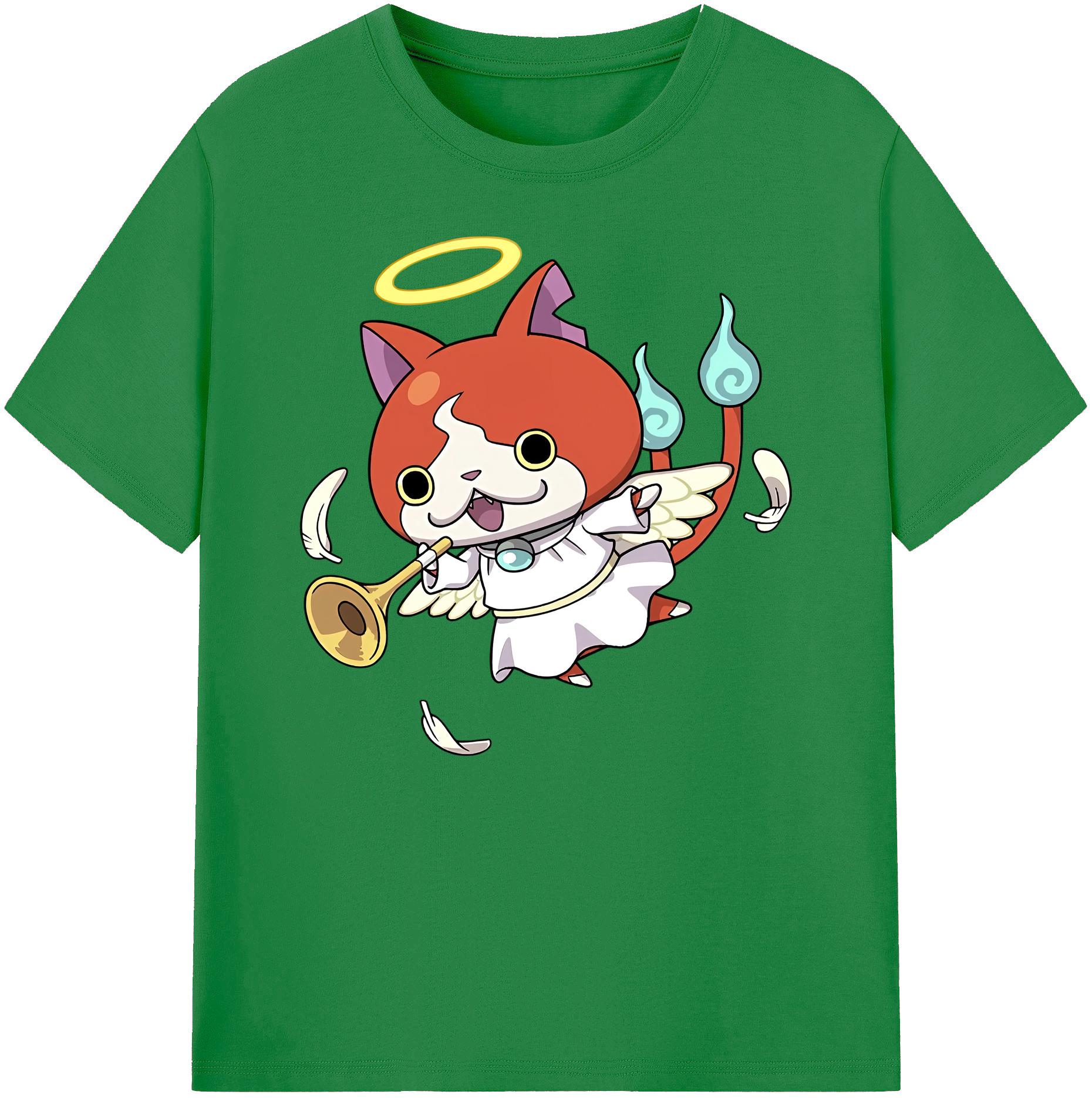 （画像用） 妖怪ウォッチ Yo-kai Watch 綿100％ メンズ半袖Tシャツ｜肌触りやわらか＆通気性