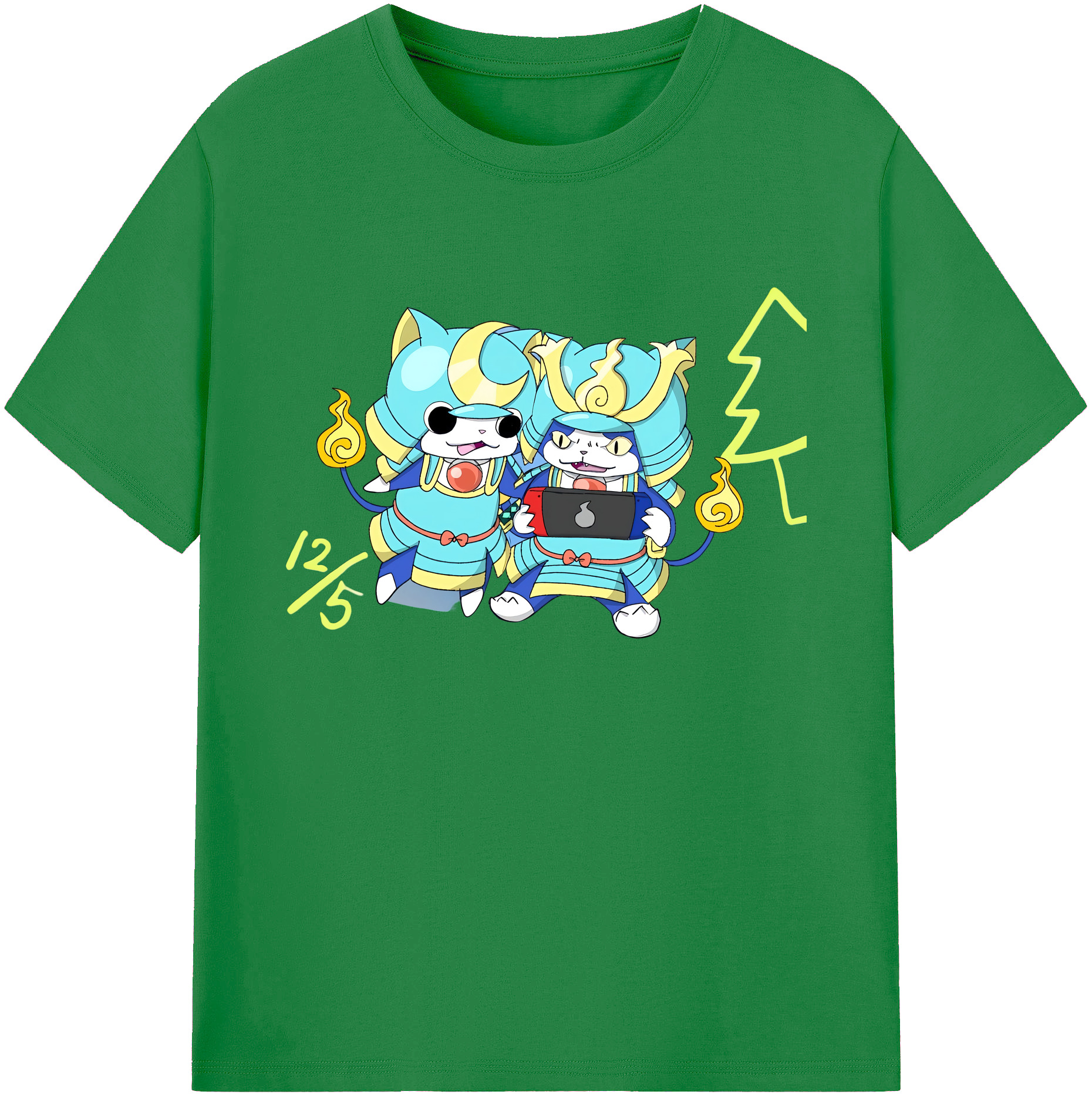 （画像用） 妖怪ウォッチ Yo-kai Watch 綿100％ メンズ半袖Tシャツ｜肌触りやわらか＆通気性