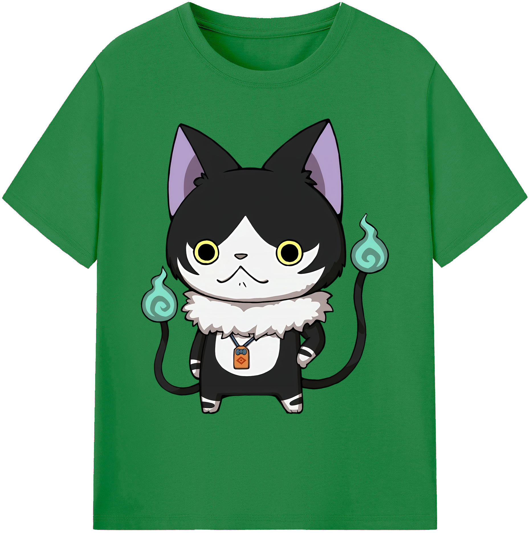 （画像用） 妖怪ウォッチ Yo-kai Watch 綿100％ メンズ半袖Tシャツ｜肌触りやわらか＆通気性