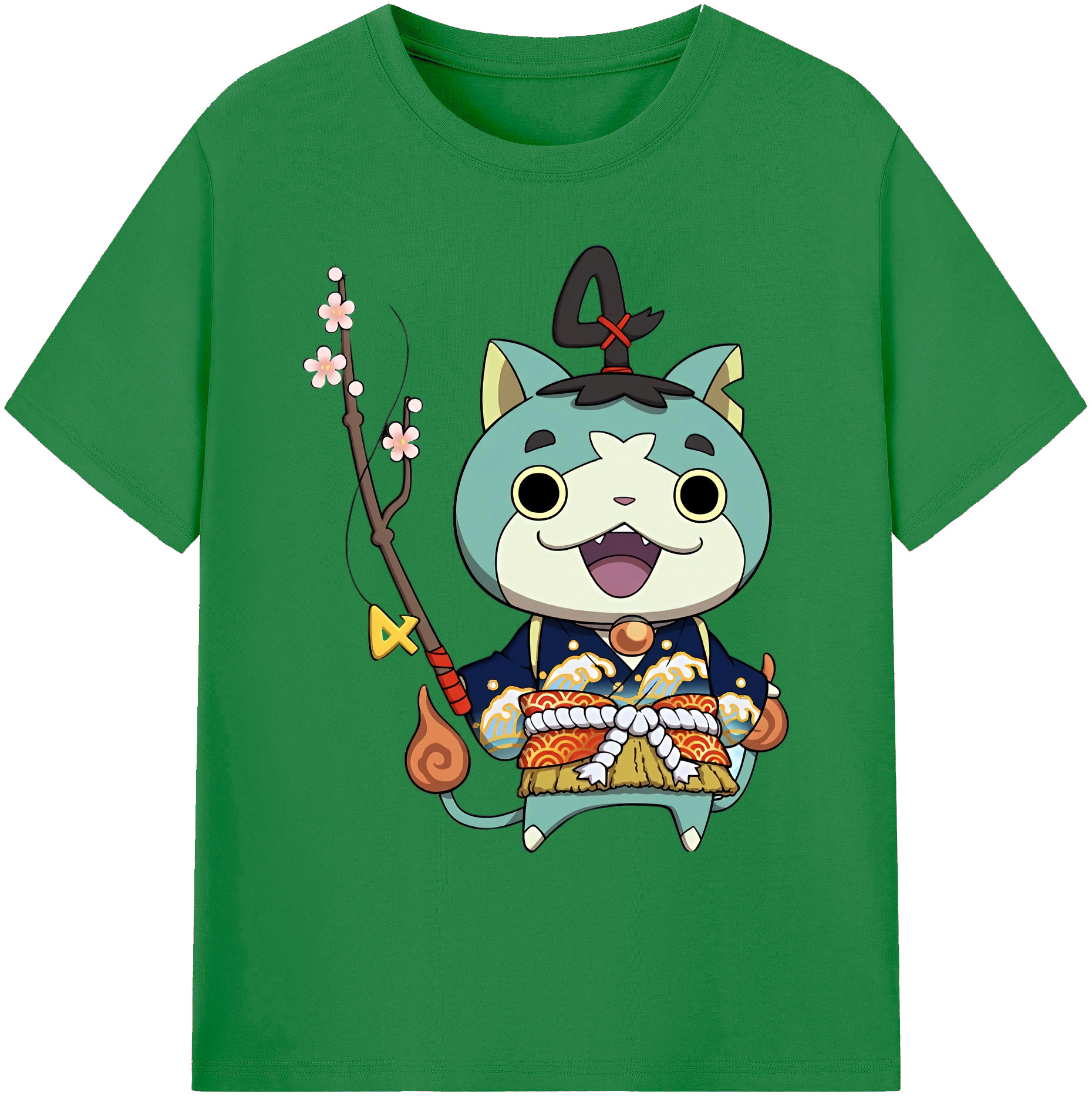 （画像用） 妖怪ウォッチ Yo-kai Watch 綿100％ メンズ半袖Tシャツ｜肌触りやわらか＆通気性