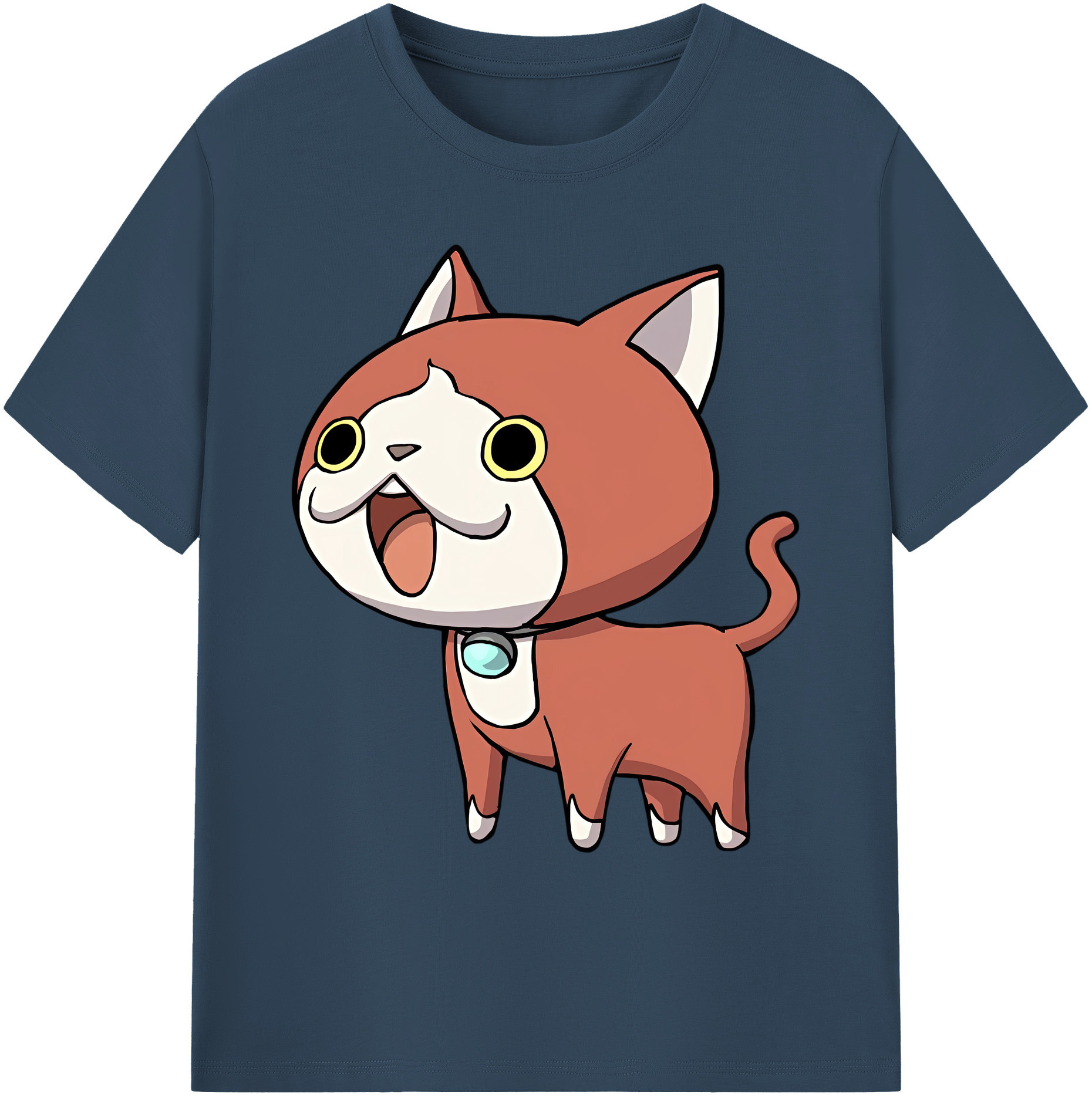 （画像用） 妖怪ウォッチ Yo-kai Watch 綿100％ メンズ半袖Tシャツ｜肌触りやわらか＆通気性