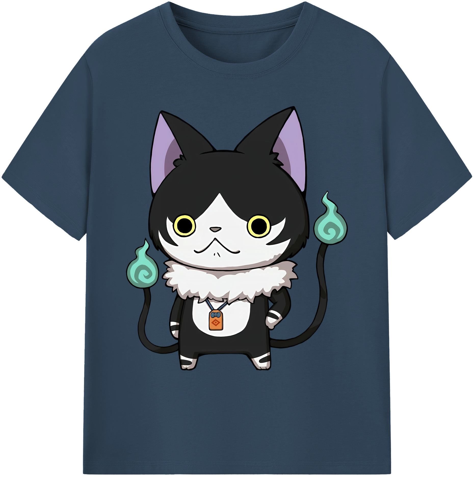 （画像用） 妖怪ウォッチ Yo-kai Watch 綿100％ メンズ半袖Tシャツ｜肌触りやわらか＆通気性