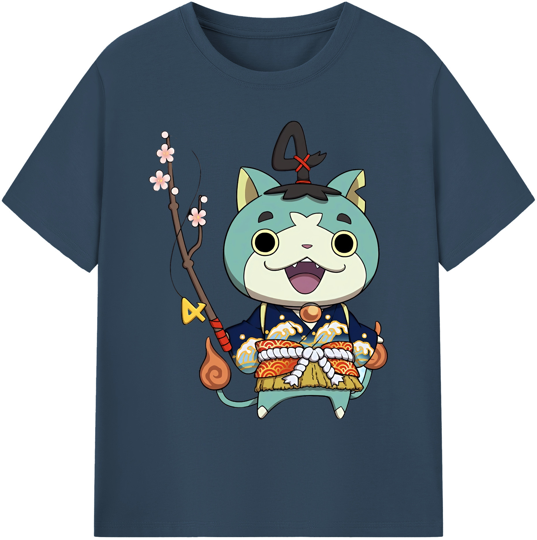 （画像用） 妖怪ウォッチ Yo-kai Watch 綿100％ メンズ半袖Tシャツ｜肌触りやわらか＆通気性