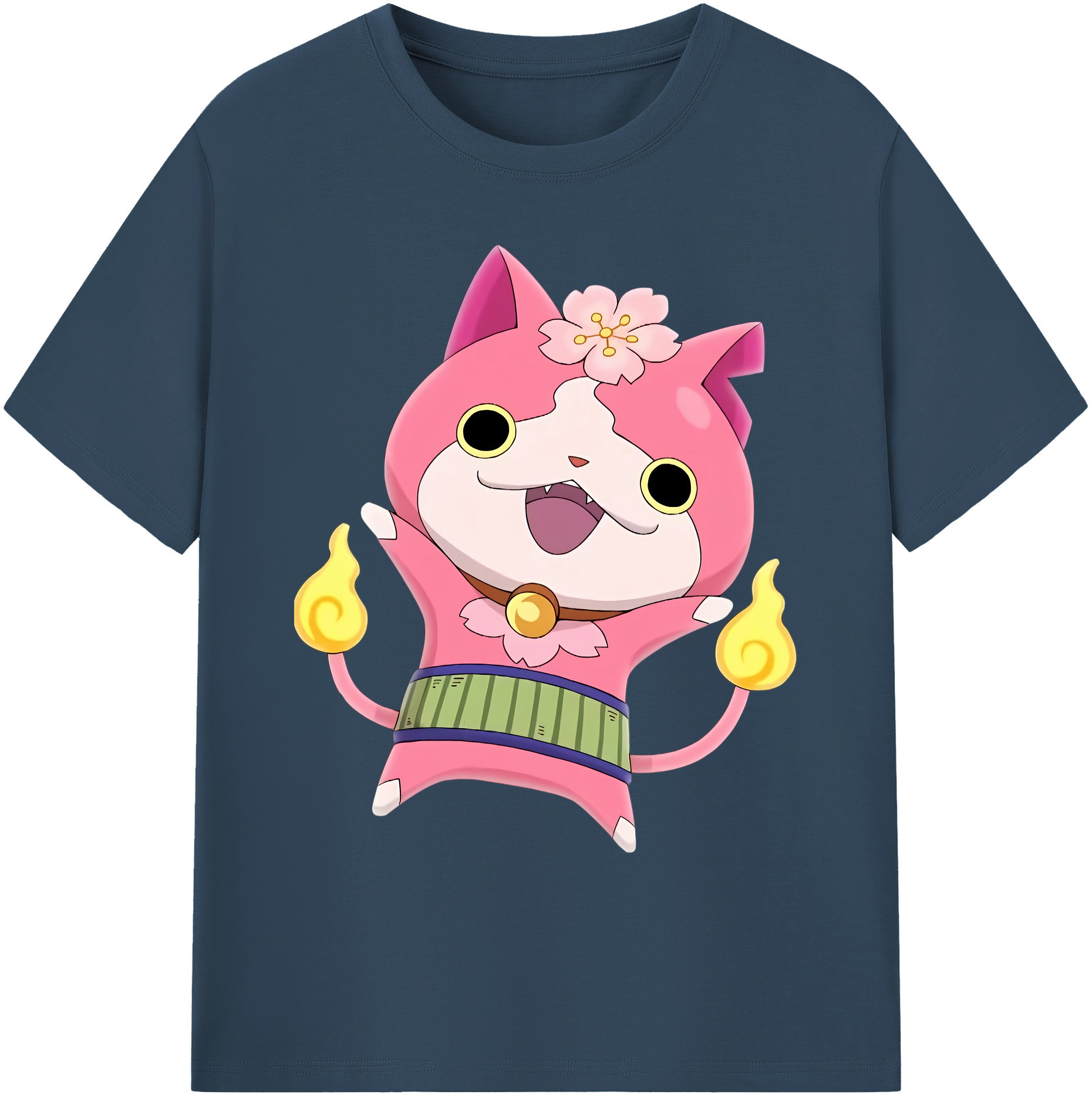 （画像用） 妖怪ウォッチ Yo-kai Watch 綿100％ メンズ半袖Tシャツ｜肌触りやわらか＆通気性