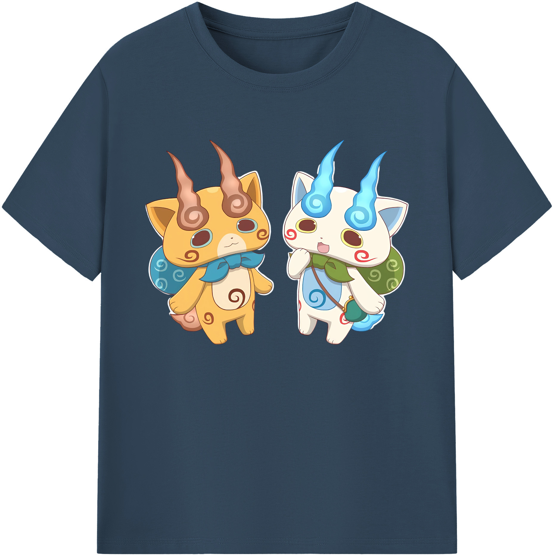 （画像用） 妖怪ウォッチ Yo-kai Watch 綿100％ メンズ半袖Tシャツ｜肌触りやわらか＆通気性