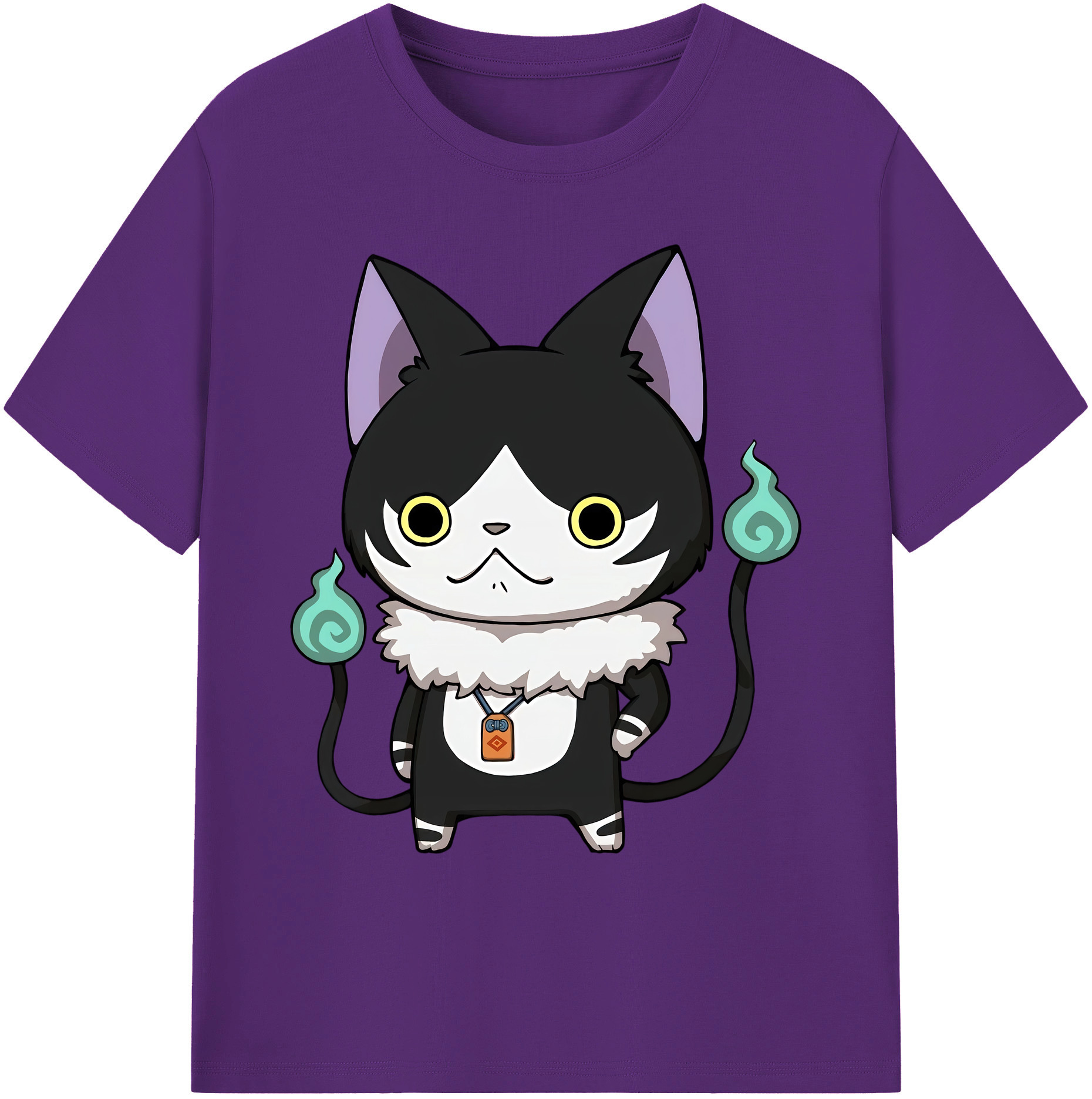 （画像用） 妖怪ウォッチ Yo-kai Watch 綿100％ メンズ半袖Tシャツ｜肌触りやわらか＆通気性