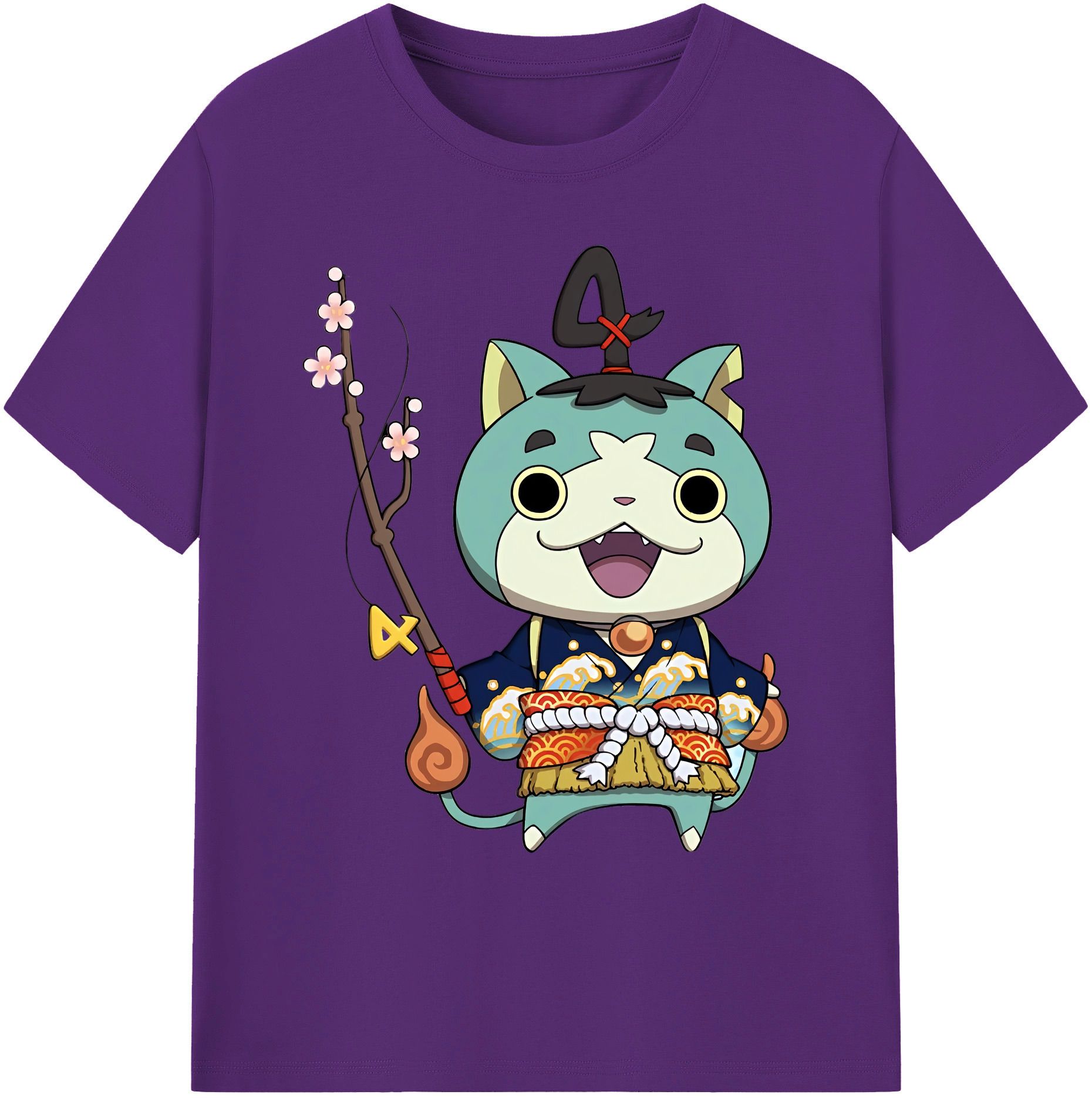 （画像用） 妖怪ウォッチ Yo-kai Watch 綿100％ メンズ半袖Tシャツ｜肌触りやわらか＆通気性