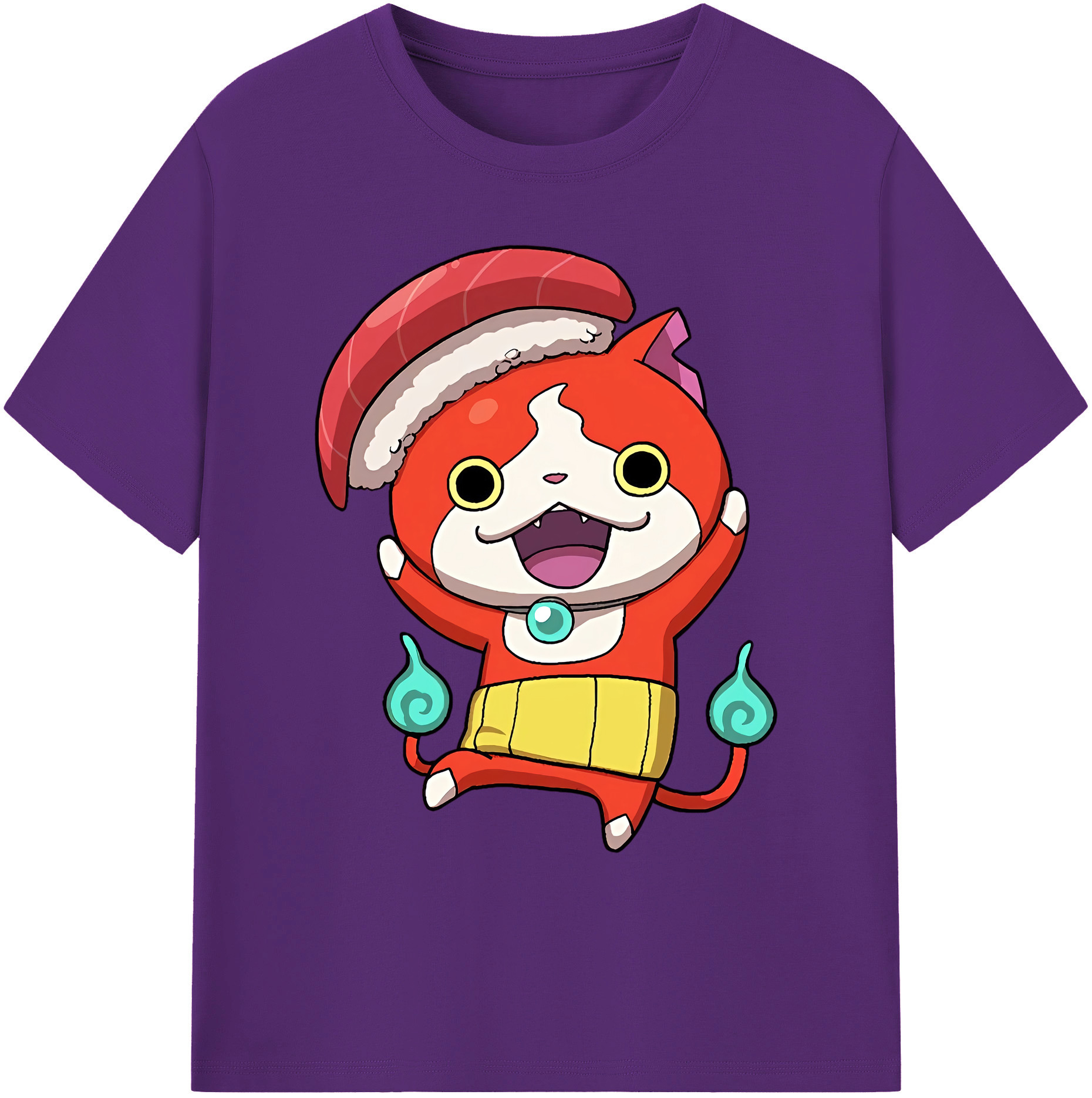 （画像用） 妖怪ウォッチ Yo-kai Watch 綿100％ メンズ半袖Tシャツ｜肌触りやわらか＆通気性
