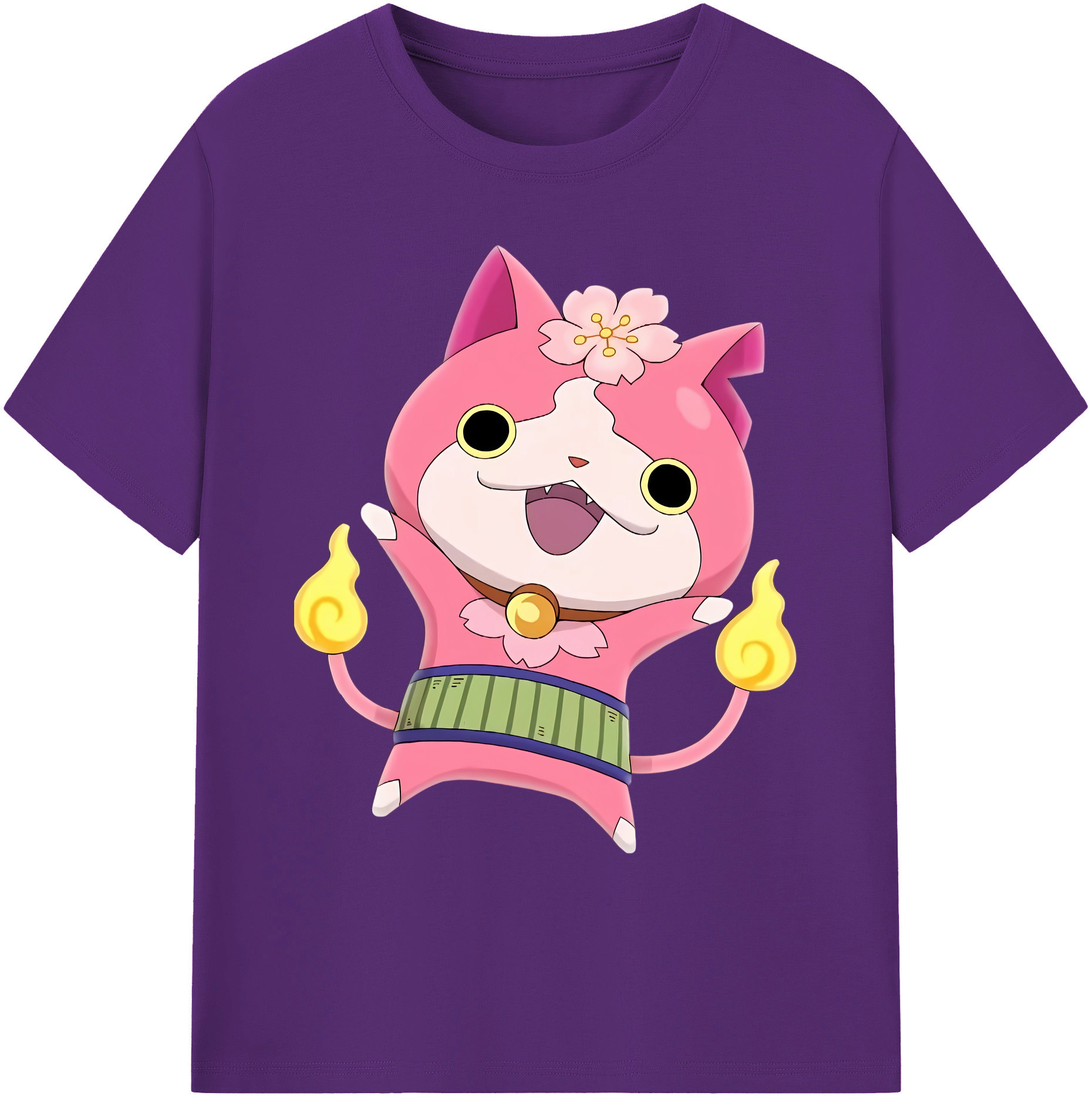 （画像用） 妖怪ウォッチ Yo-kai Watch 綿100％ メンズ半袖Tシャツ｜肌触りやわらか＆通気性