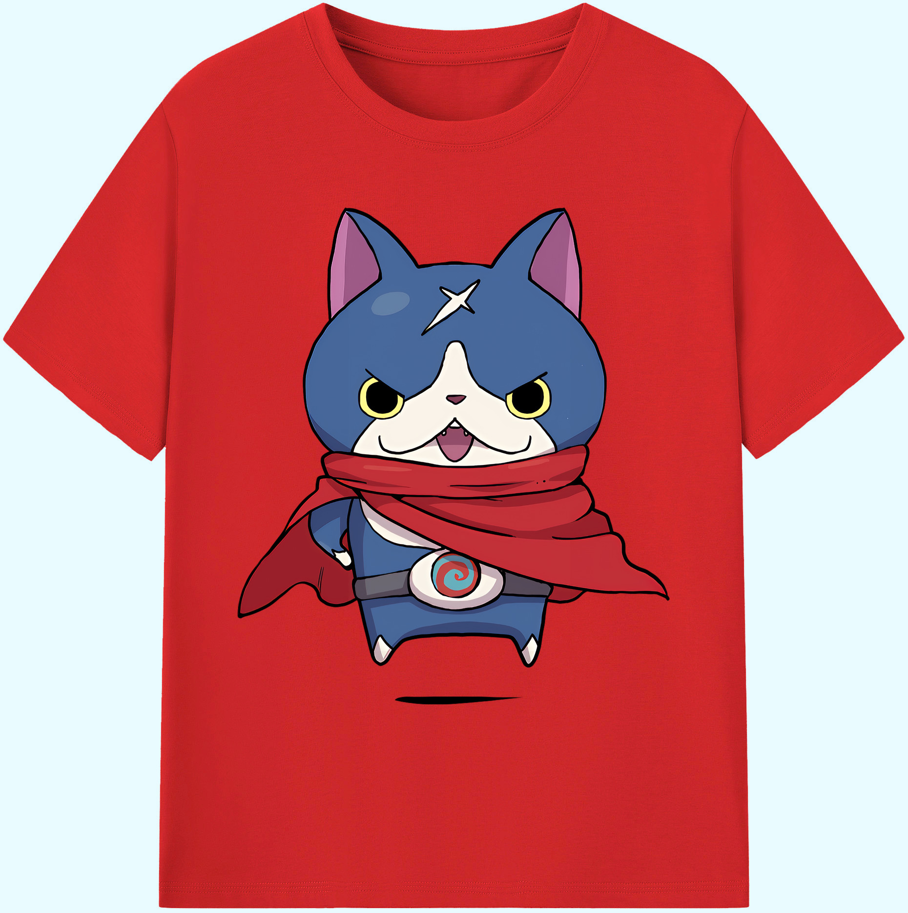 （画像用） 妖怪ウォッチ Yo-kai Watch 綿100％ メンズ半袖Tシャツ｜肌触りやわらか＆通気性