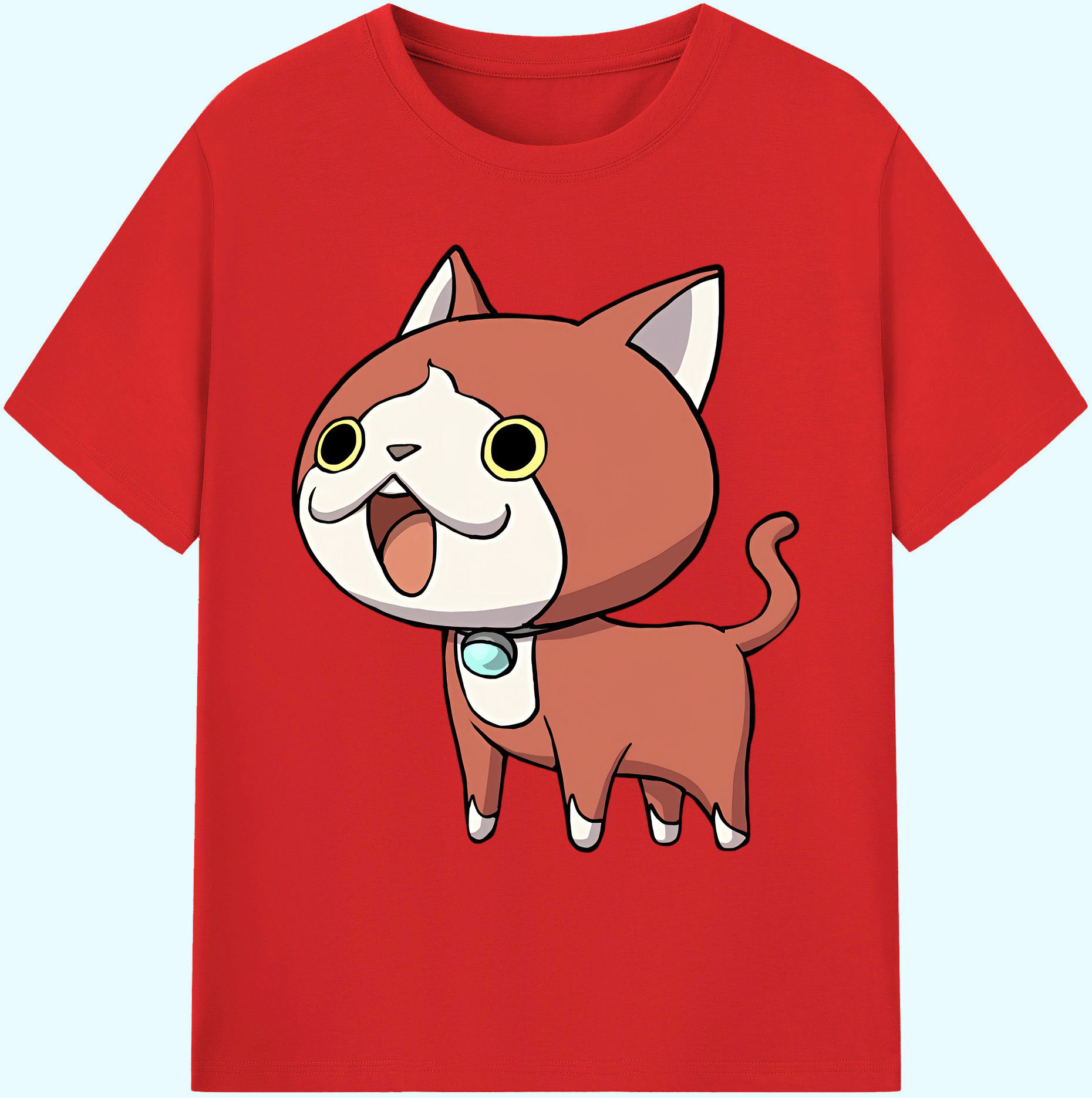 （画像用） 妖怪ウォッチ Yo-kai Watch 綿100％ メンズ半袖Tシャツ｜肌触りやわらか＆通気性