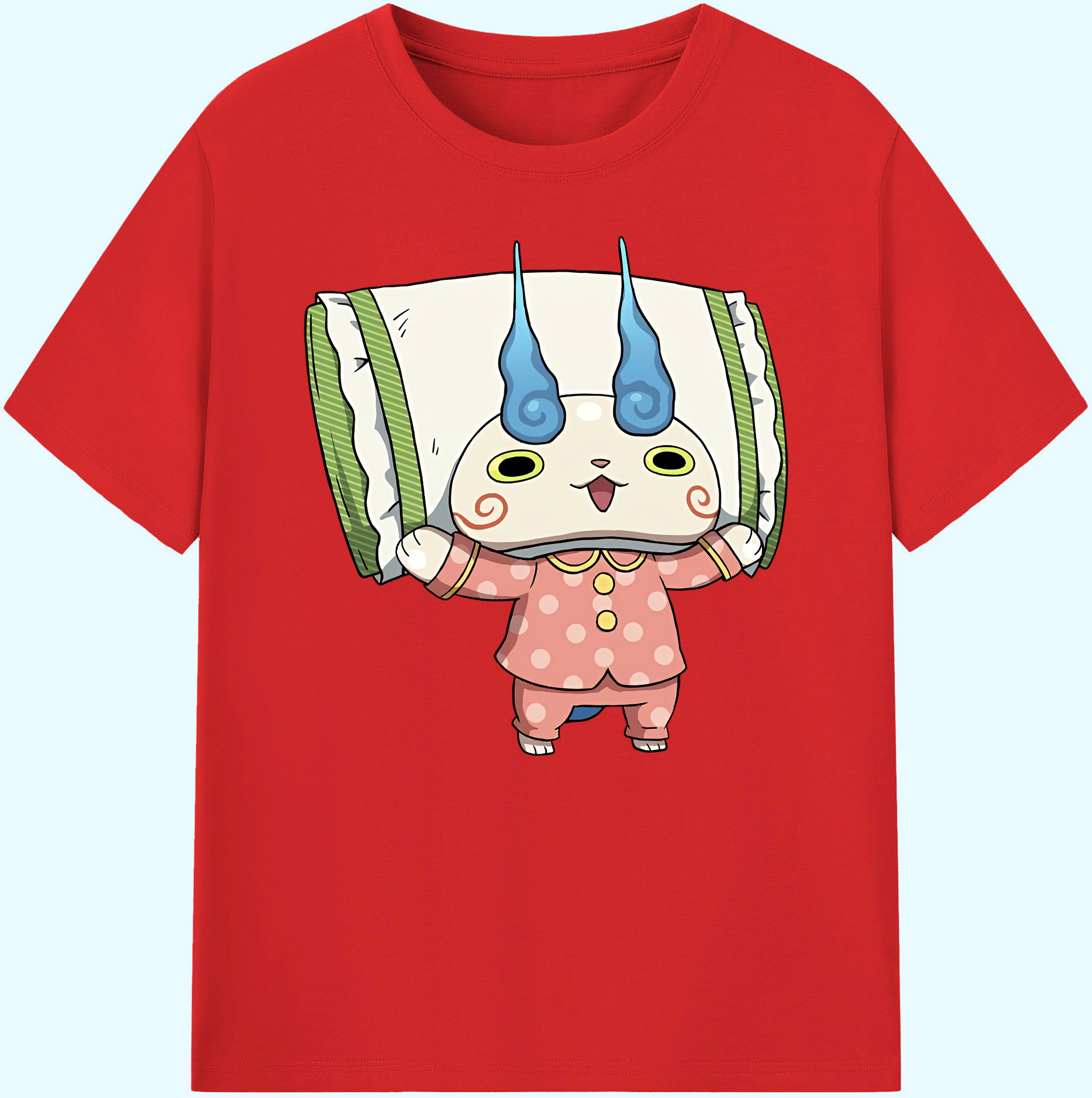 （画像用） 妖怪ウォッチ Yo-kai Watch 綿100％ メンズ半袖Tシャツ｜肌触りやわらか＆通気性