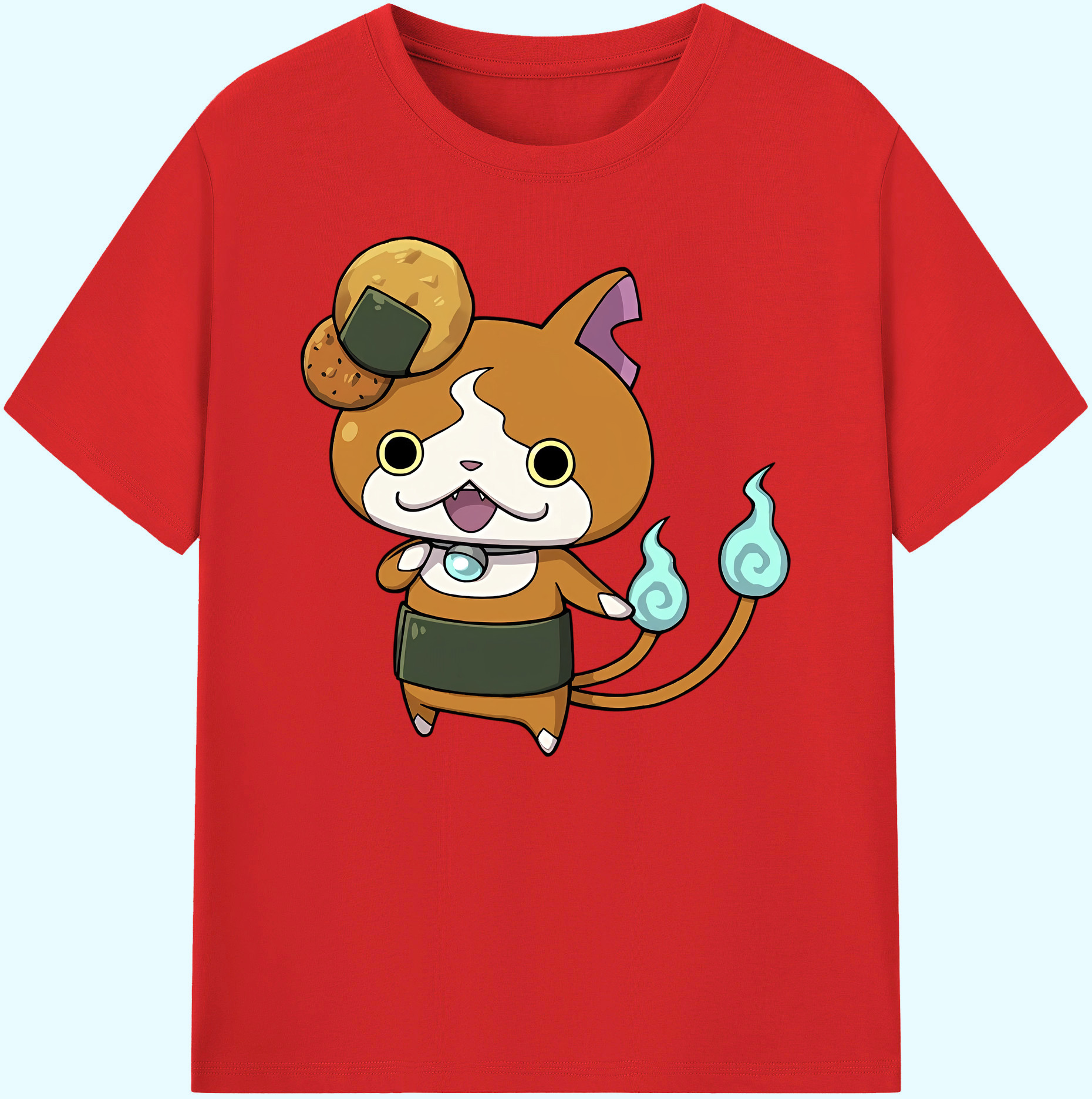 （画像用） 妖怪ウォッチ Yo-kai Watch 綿100％ メンズ半袖Tシャツ｜肌触りやわらか＆通気性