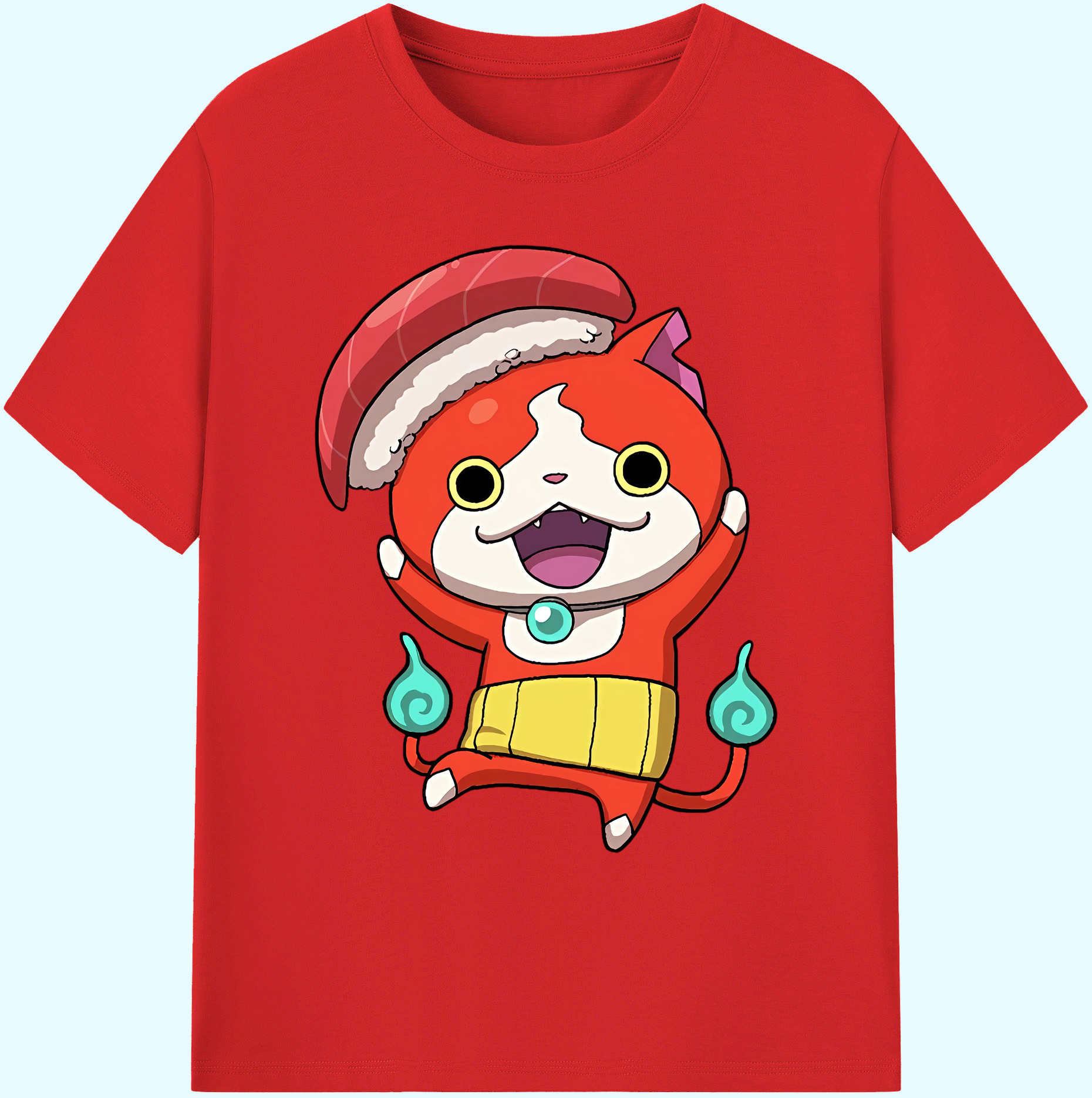 （画像用） 妖怪ウォッチ Yo-kai Watch 綿100％ メンズ半袖Tシャツ｜肌触りやわらか＆通気性