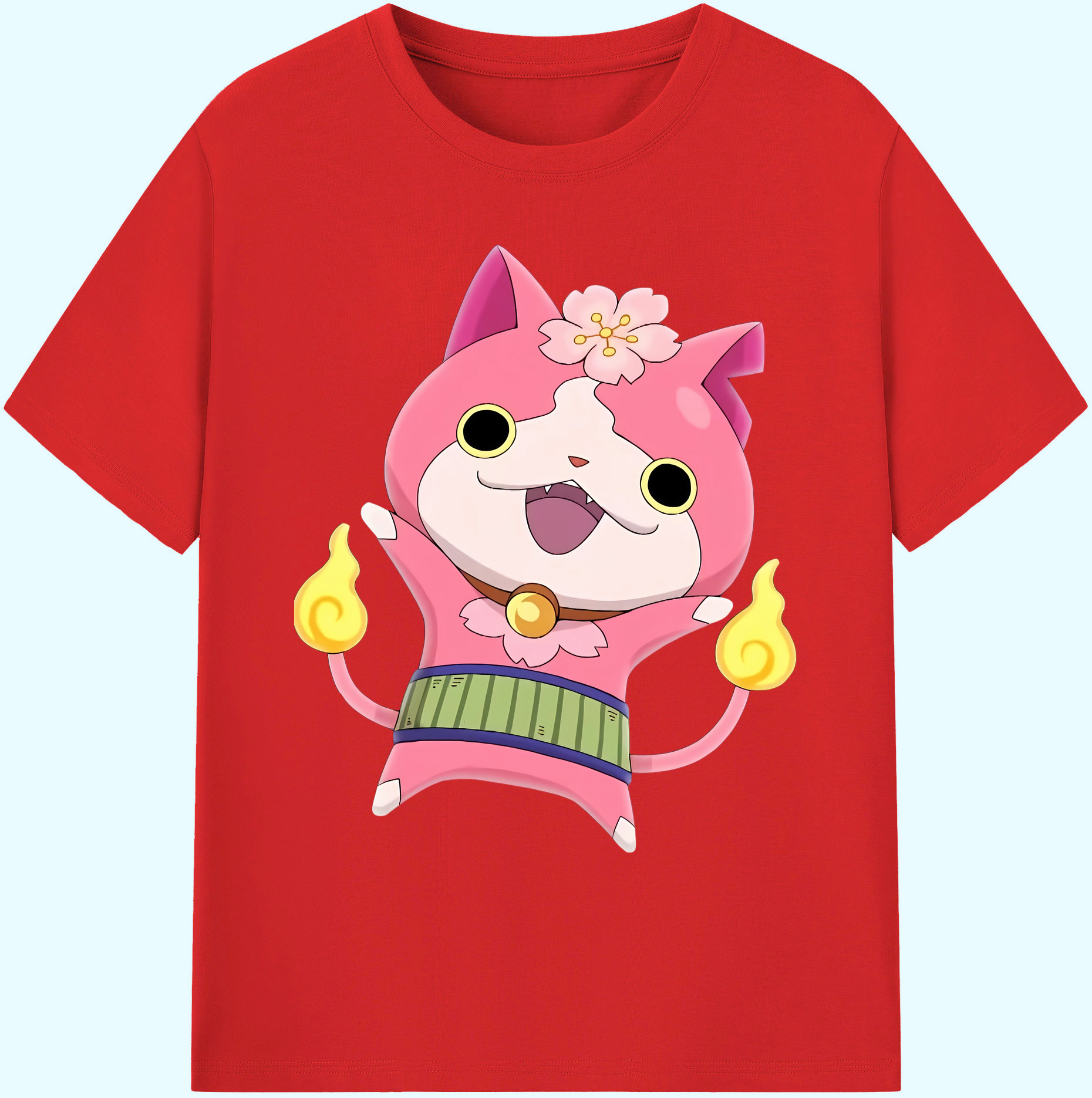 （画像用） 妖怪ウォッチ Yo-kai Watch 綿100％ メンズ半袖Tシャツ｜肌触りやわらか＆通気性