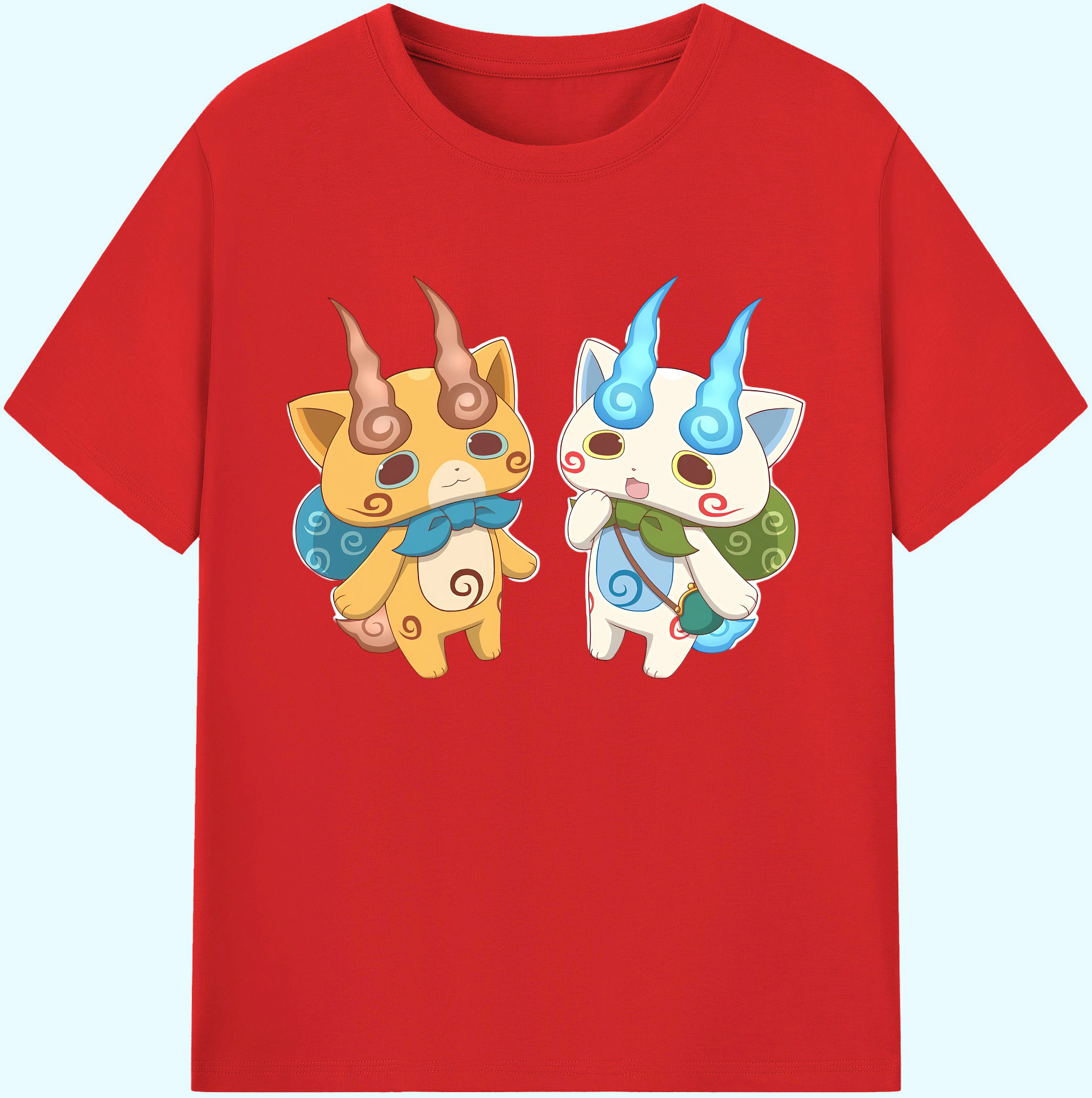 （画像用） 妖怪ウォッチ Yo-kai Watch 綿100％ メンズ半袖Tシャツ｜肌触りやわらか＆通気性
