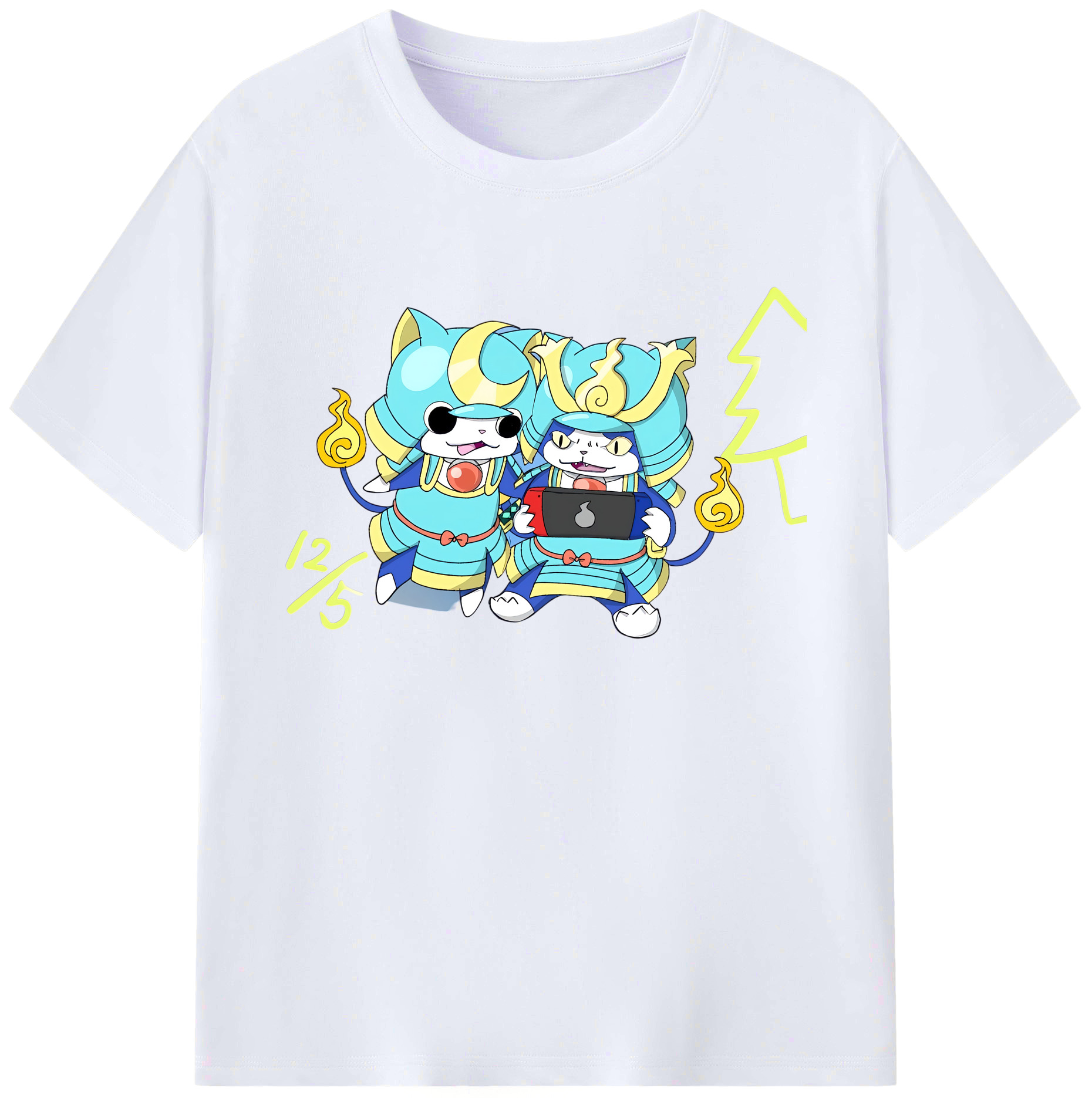 （画像用） 妖怪ウォッチ Yo-kai Watch 綿100％ メンズ半袖Tシャツ｜肌触りやわらか＆通気性