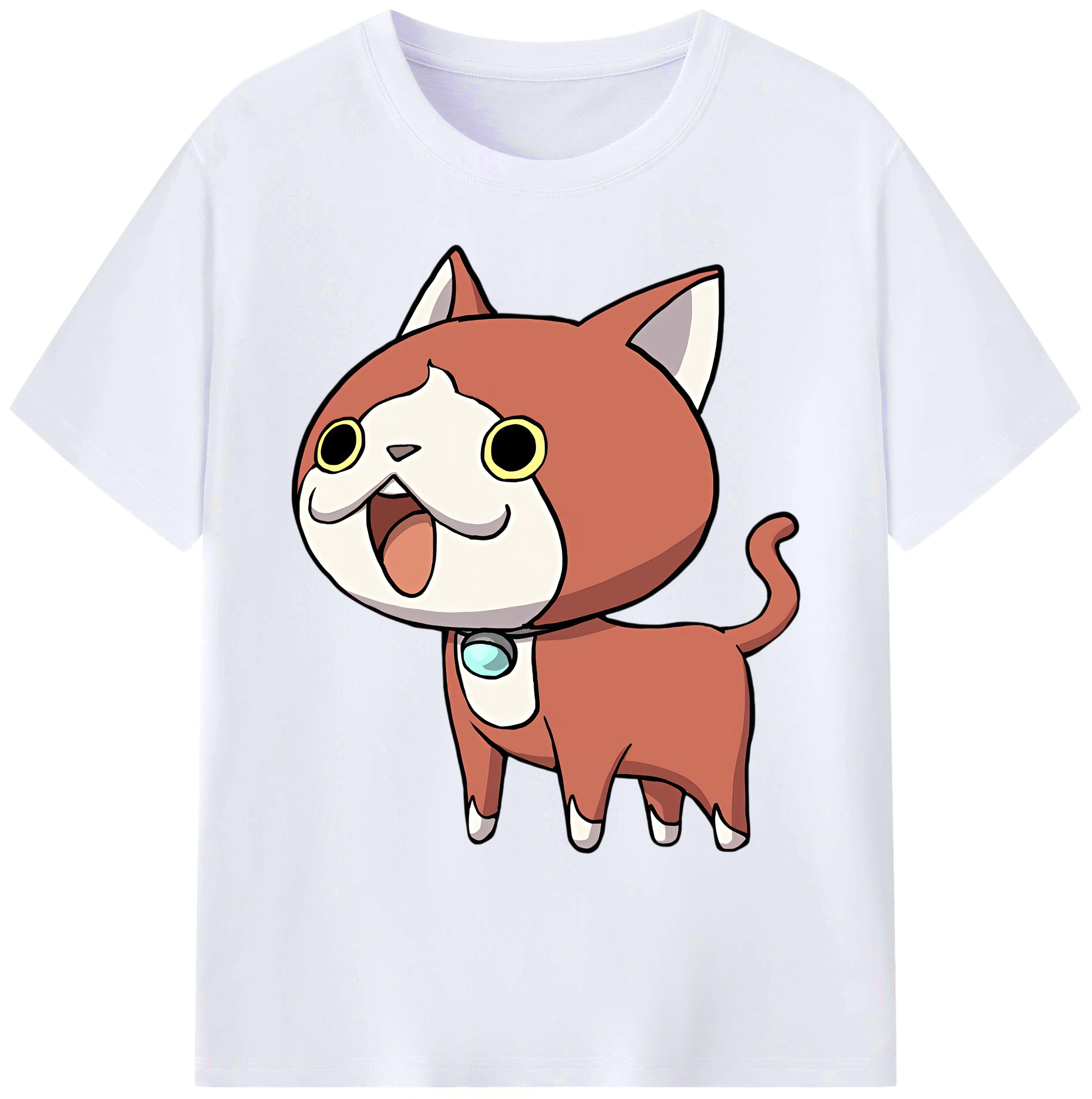 （画像用） 妖怪ウォッチ Yo-kai Watch 綿100％ メンズ半袖Tシャツ｜肌触りやわらか＆通気性